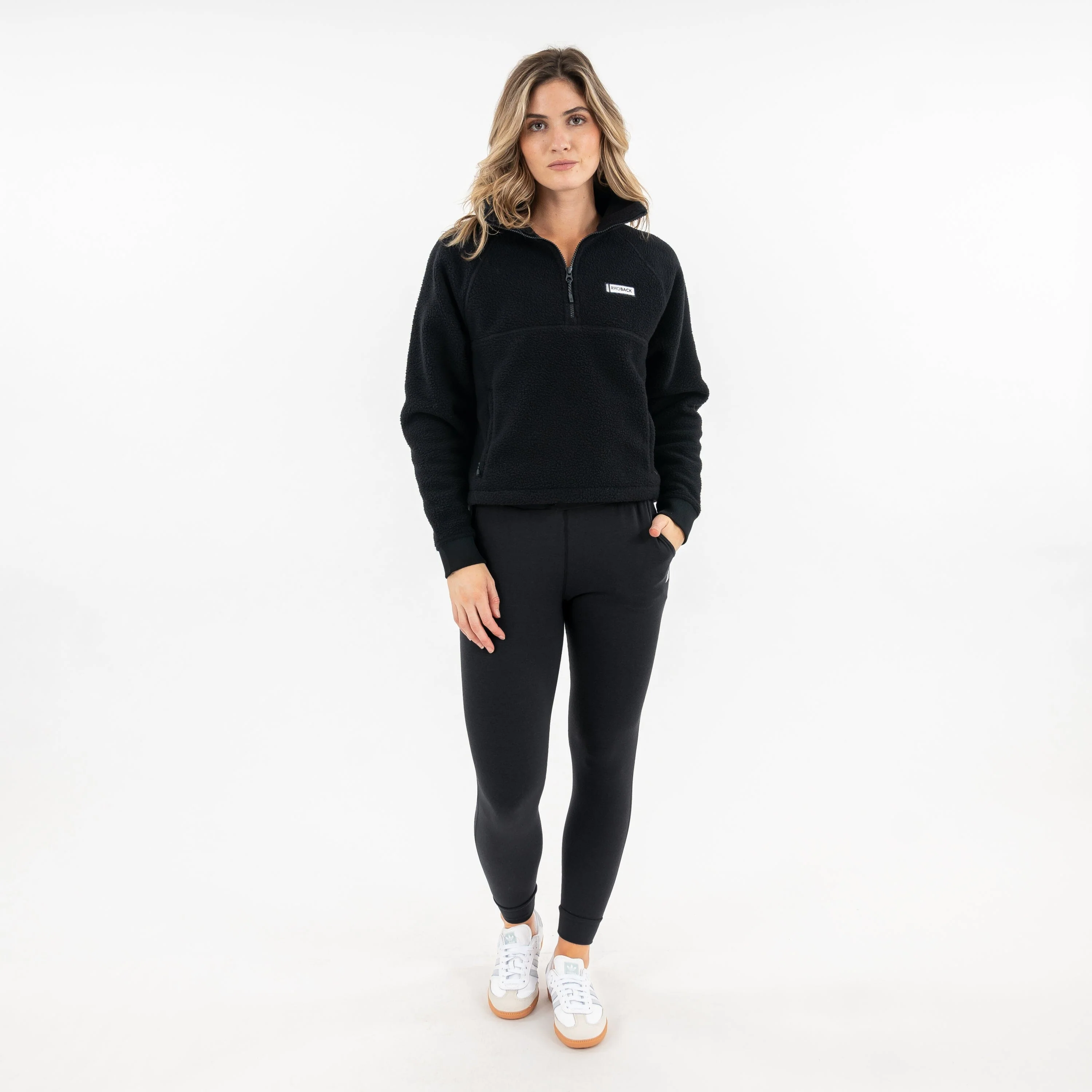 Rivanna Fleece Pullover | Solid - Midnight Black - Image 7