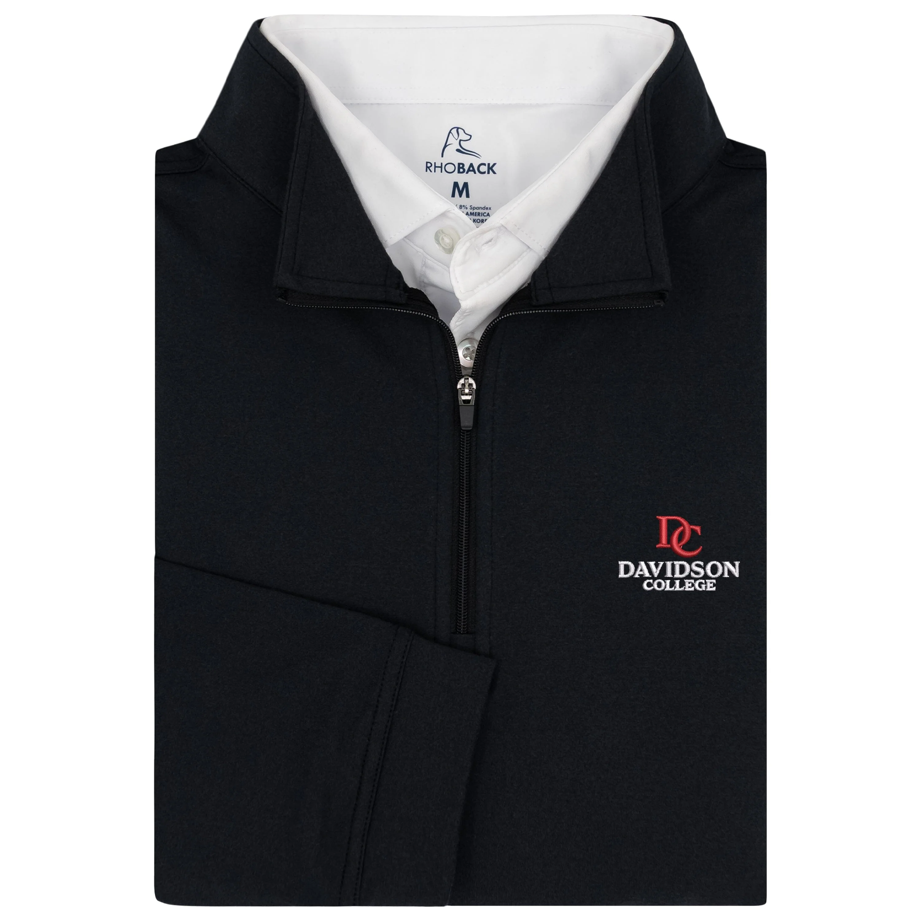 Solid Collegiate Q-Zip - Davidson | Solid - Black - DVSN 1 BLACK