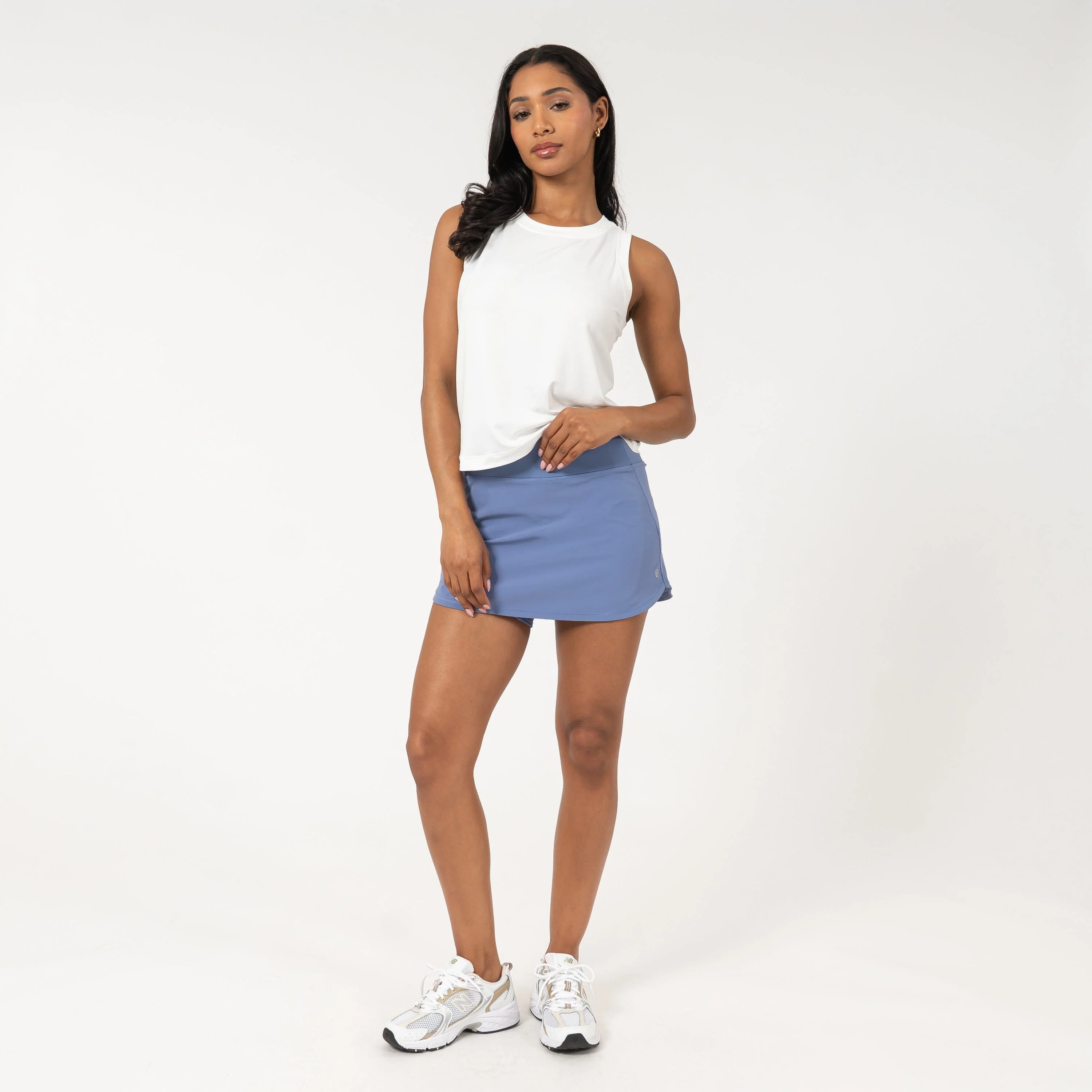 Steffi Active Skort | Solid - Dusk Blue