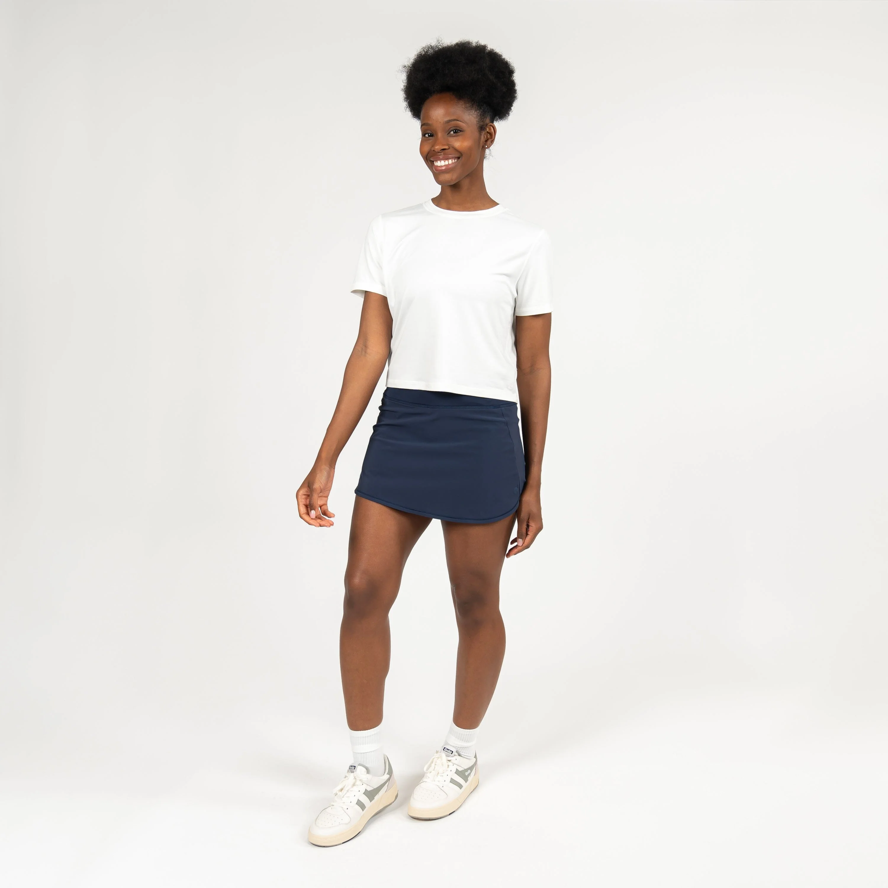 Steffi Active Skort | Solid - Fleet Navy - Image 2