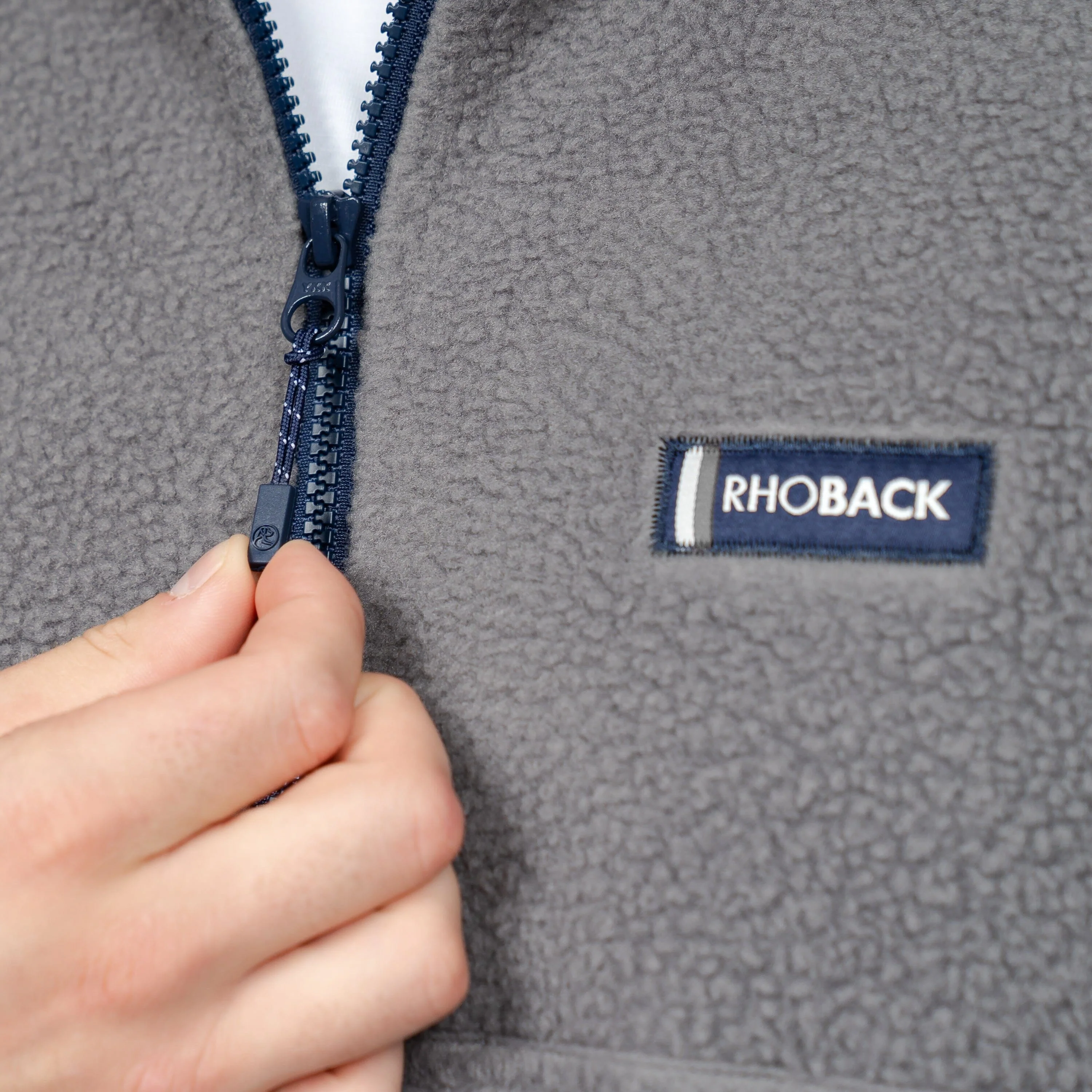 Summit Fleece Pullover | Solid - Boulder Grey - Image 6