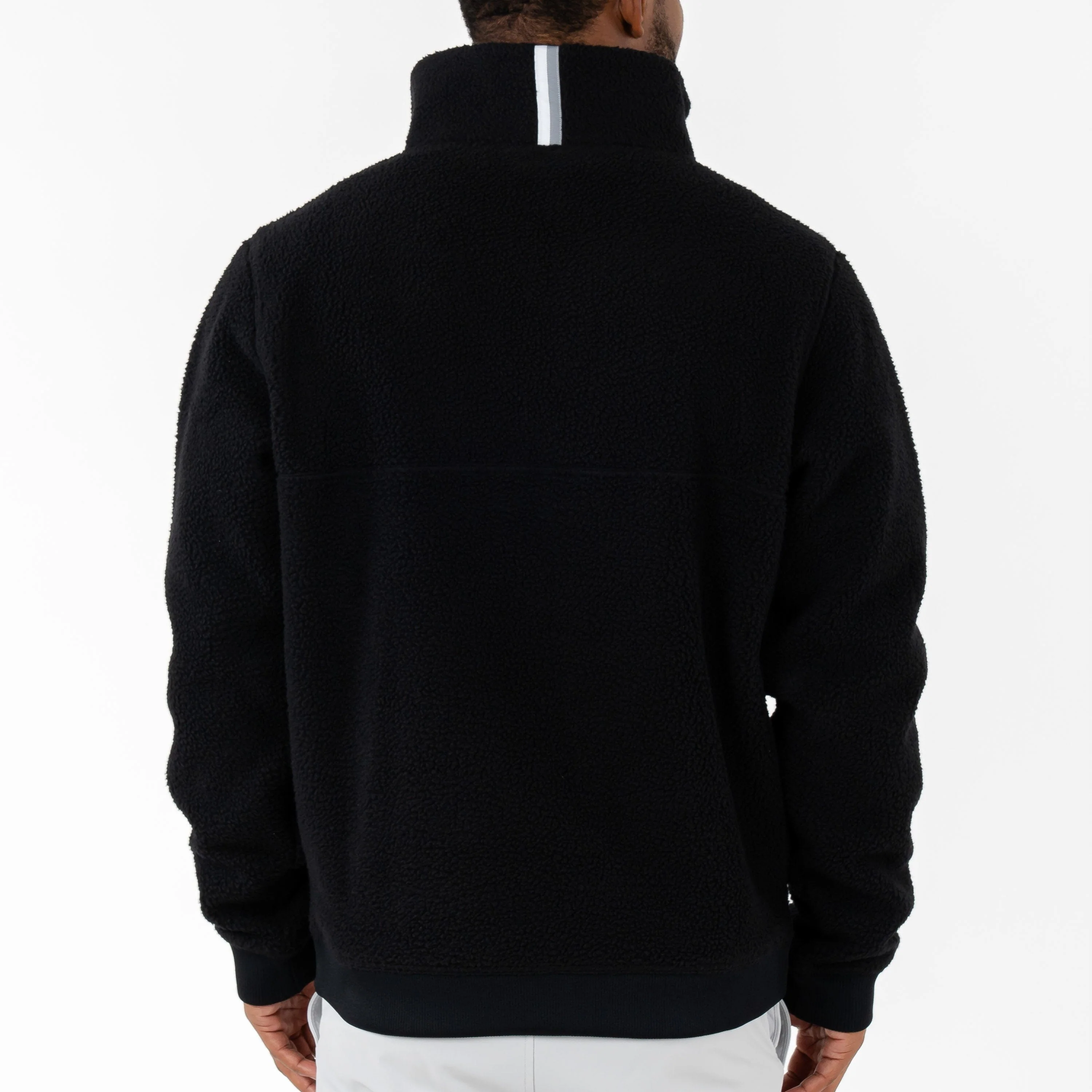 Summit Fleece Pullover | Solid - Midnight Black - Image 8