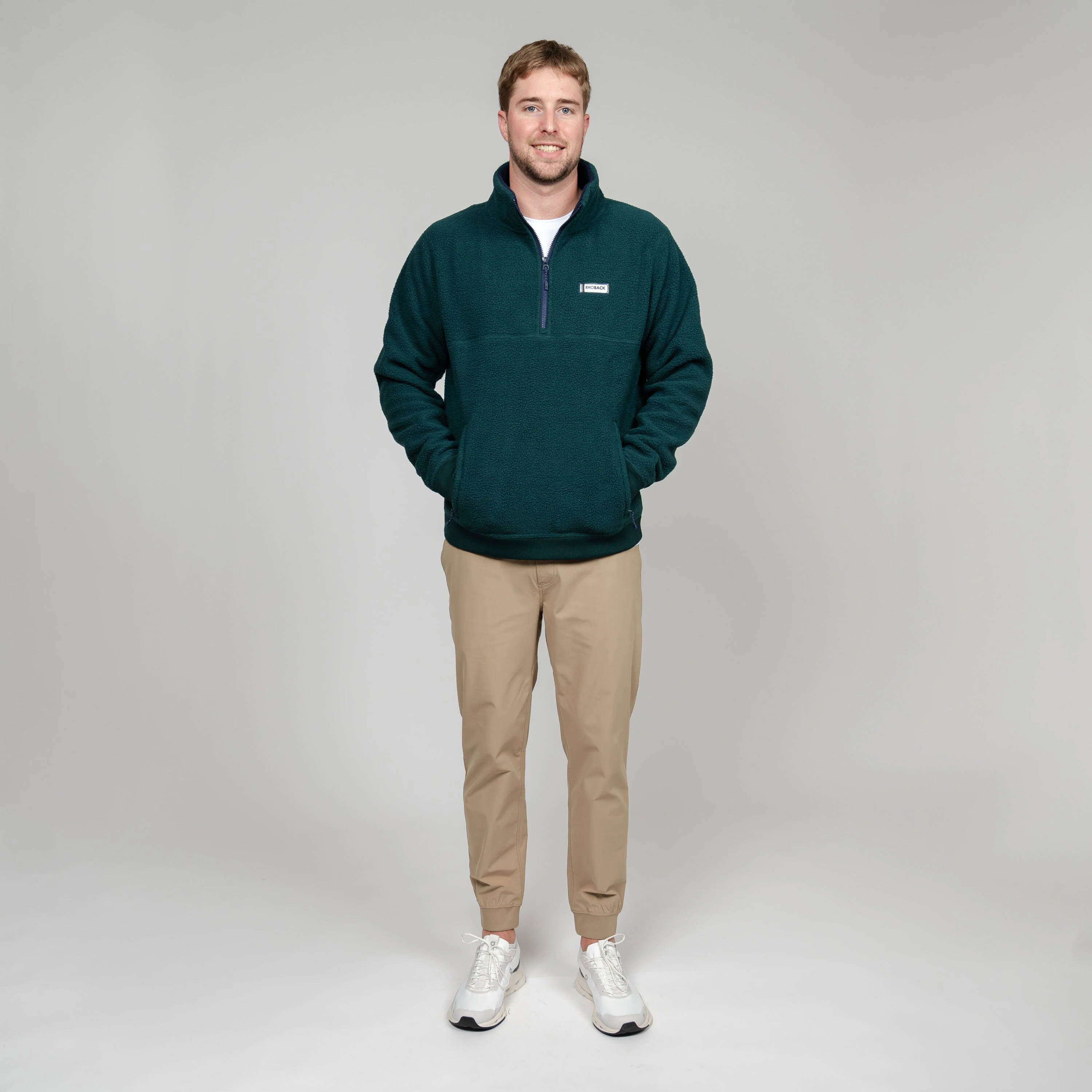 Summit Fleece Pullover | Solid - Ponderosa Green - Image 6