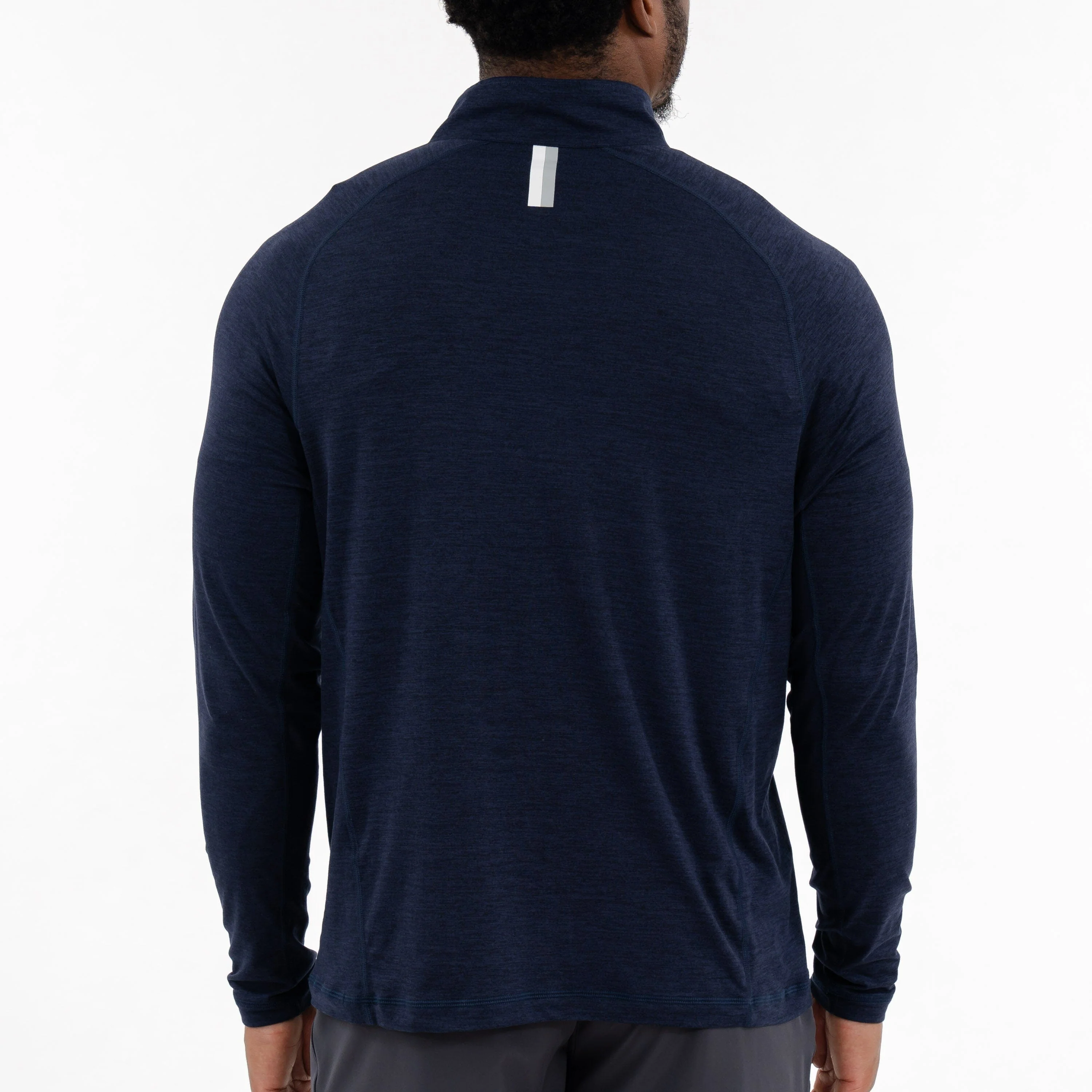 Tailwind Performance Q-Zip | Heather - Fleet Navy/Nightshade - Image 4