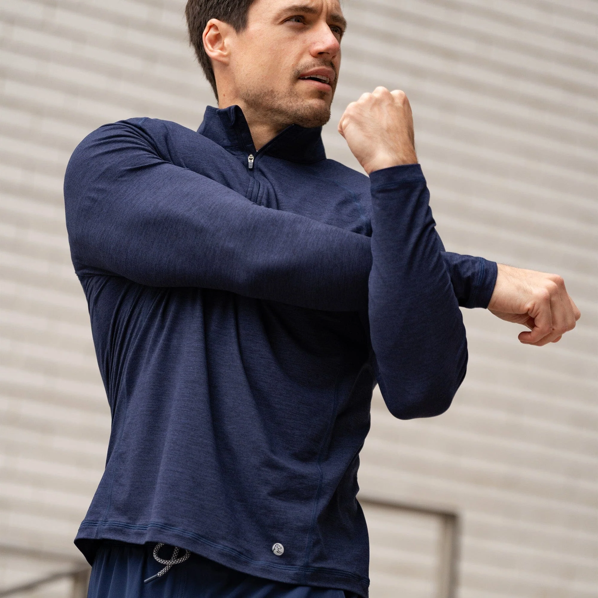 Tailwind Performance Q-Zip | Heather - Fleet Navy/Nightshade - Image 9