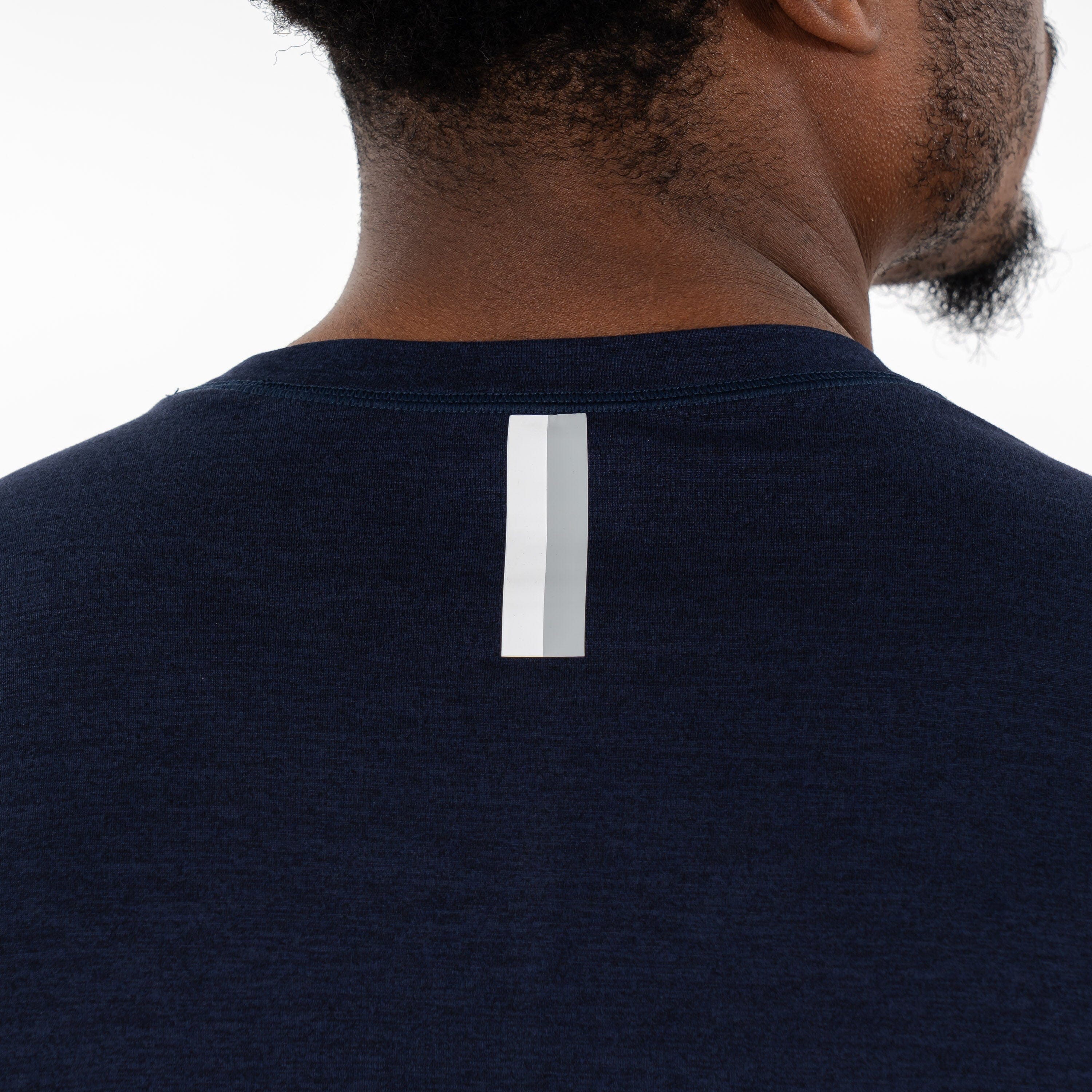 Tailwind Performance Tee | Heather - Fleet Navy/Nightshade - Image 4