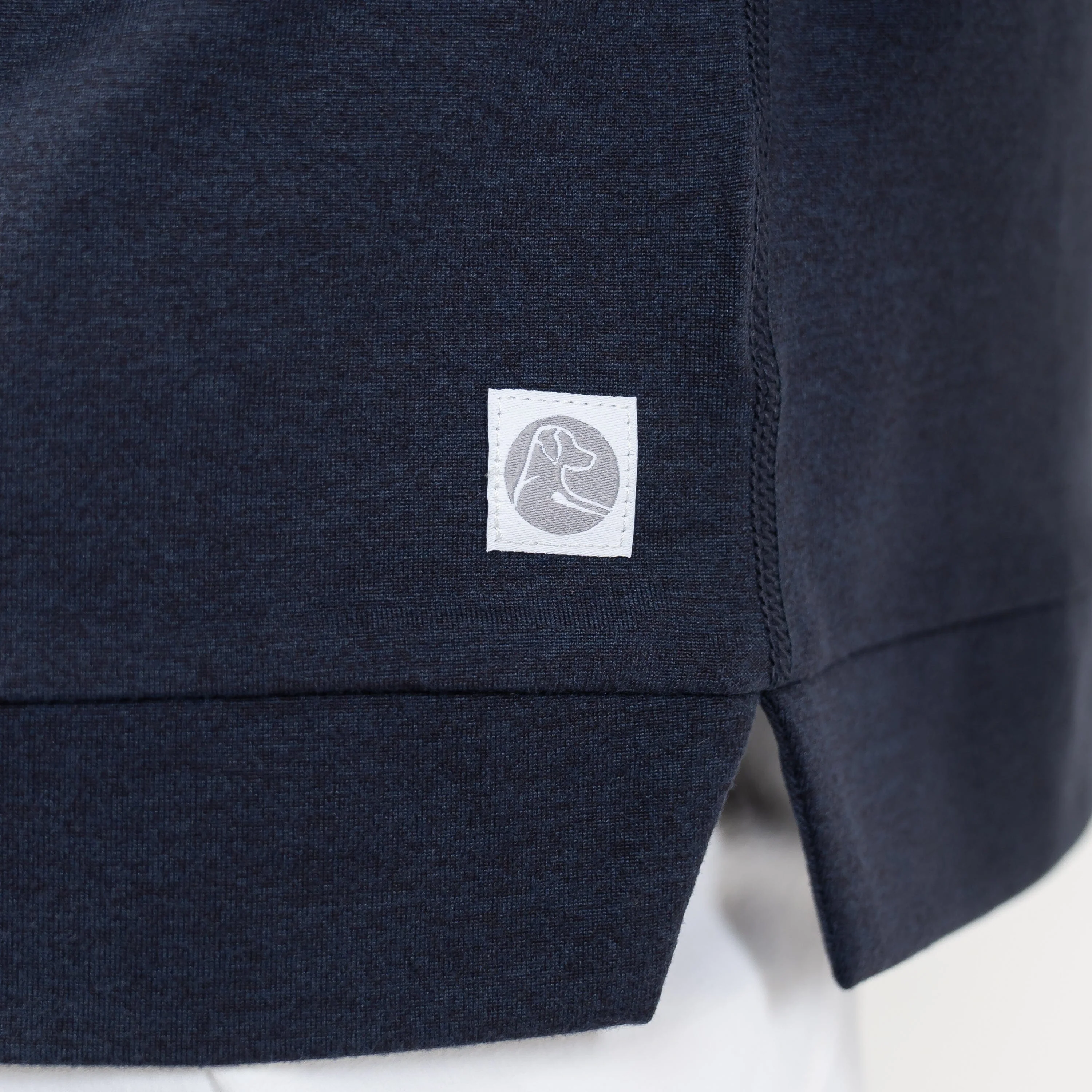 Tempo Performance Full-Zip Hoodie | Heather - Fleet Navy/Nightshade - Image 8