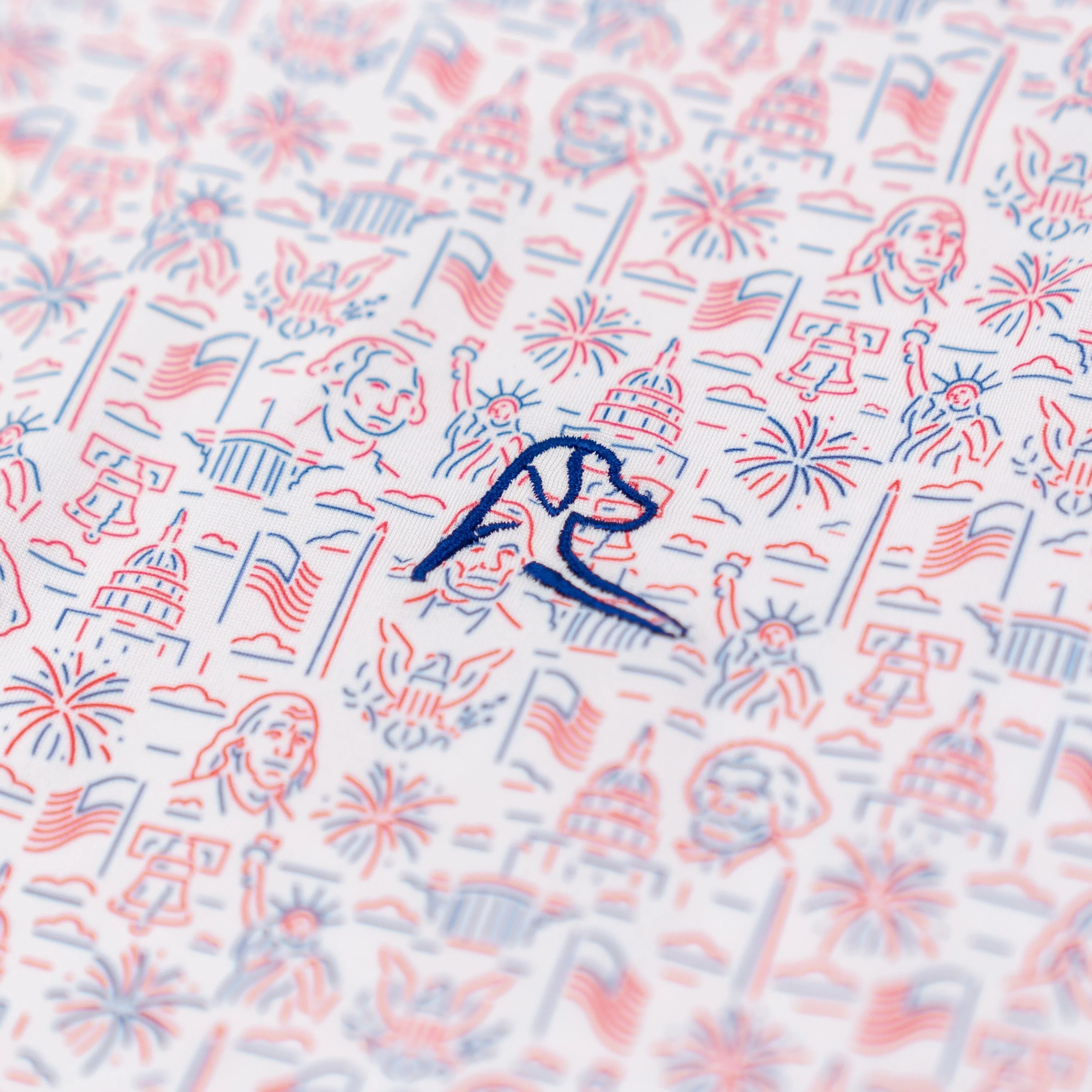 The American Icon | Performance Polo | The American Icon - White - USA - Image 3