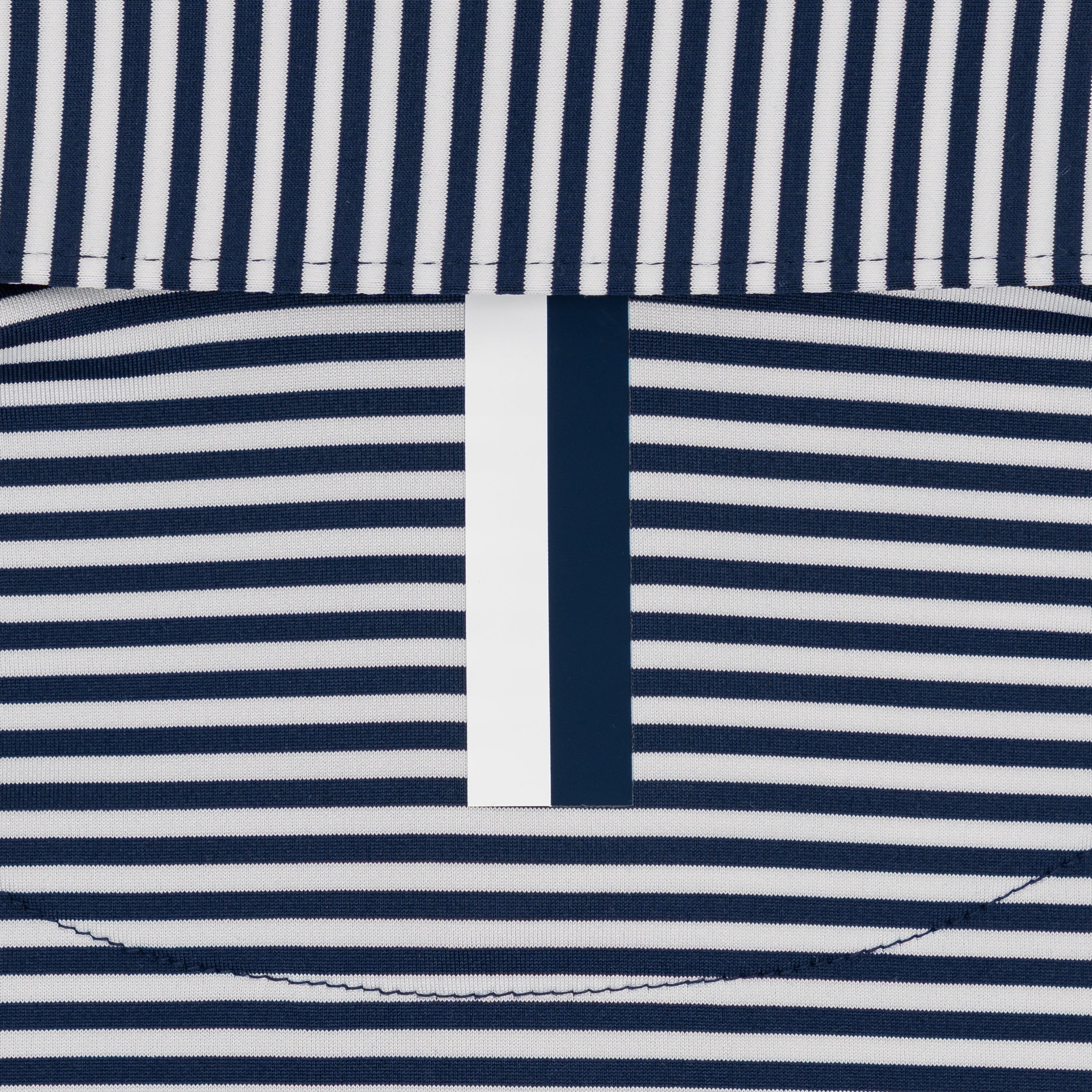 The Birdie Stripe | Performance Polo | The Birdie Stripe - Fleet Navy/White - Image 3