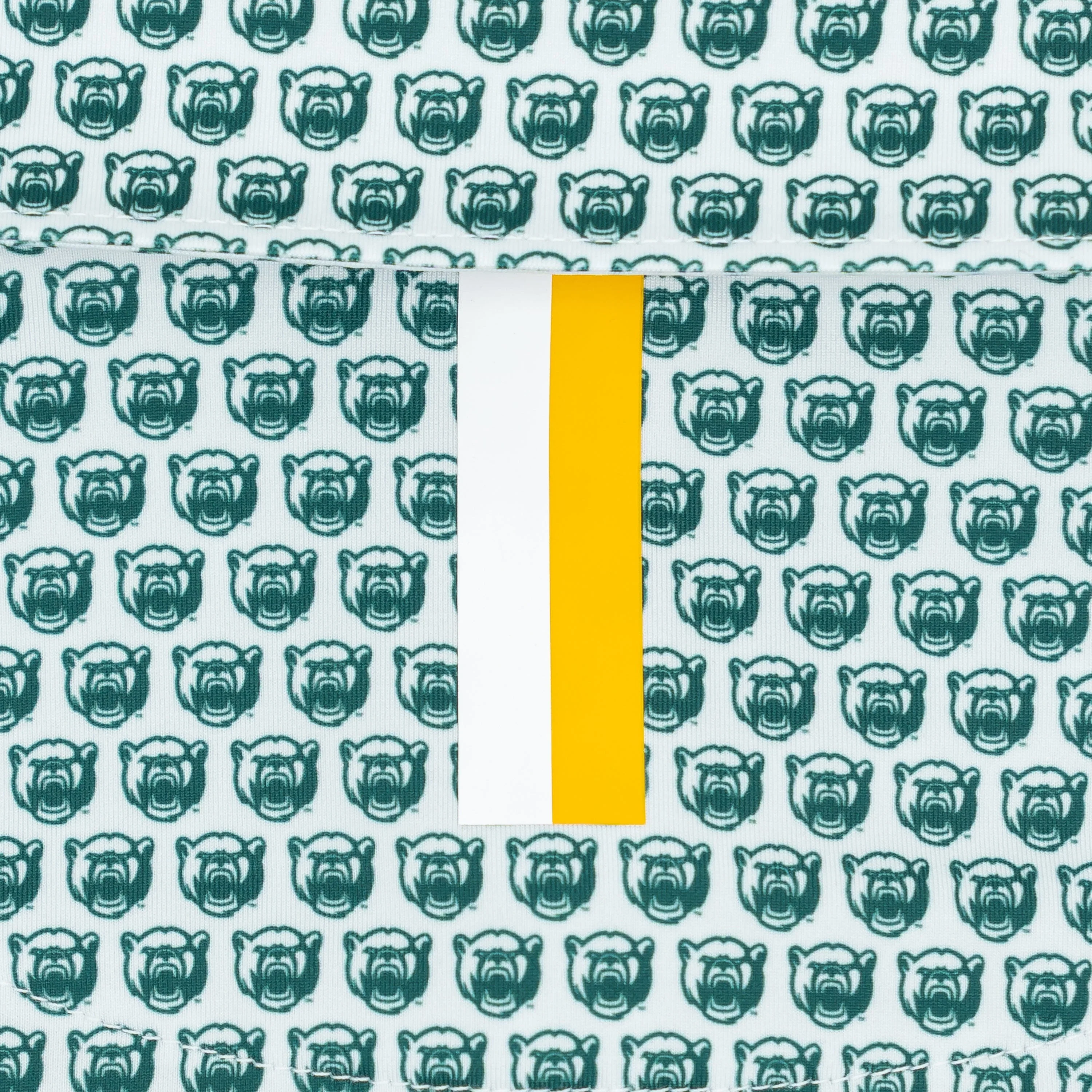 The Baylor Bruiser | Collegiate Polo | The Baylor Bruiser - White/Evergreen - Image 4