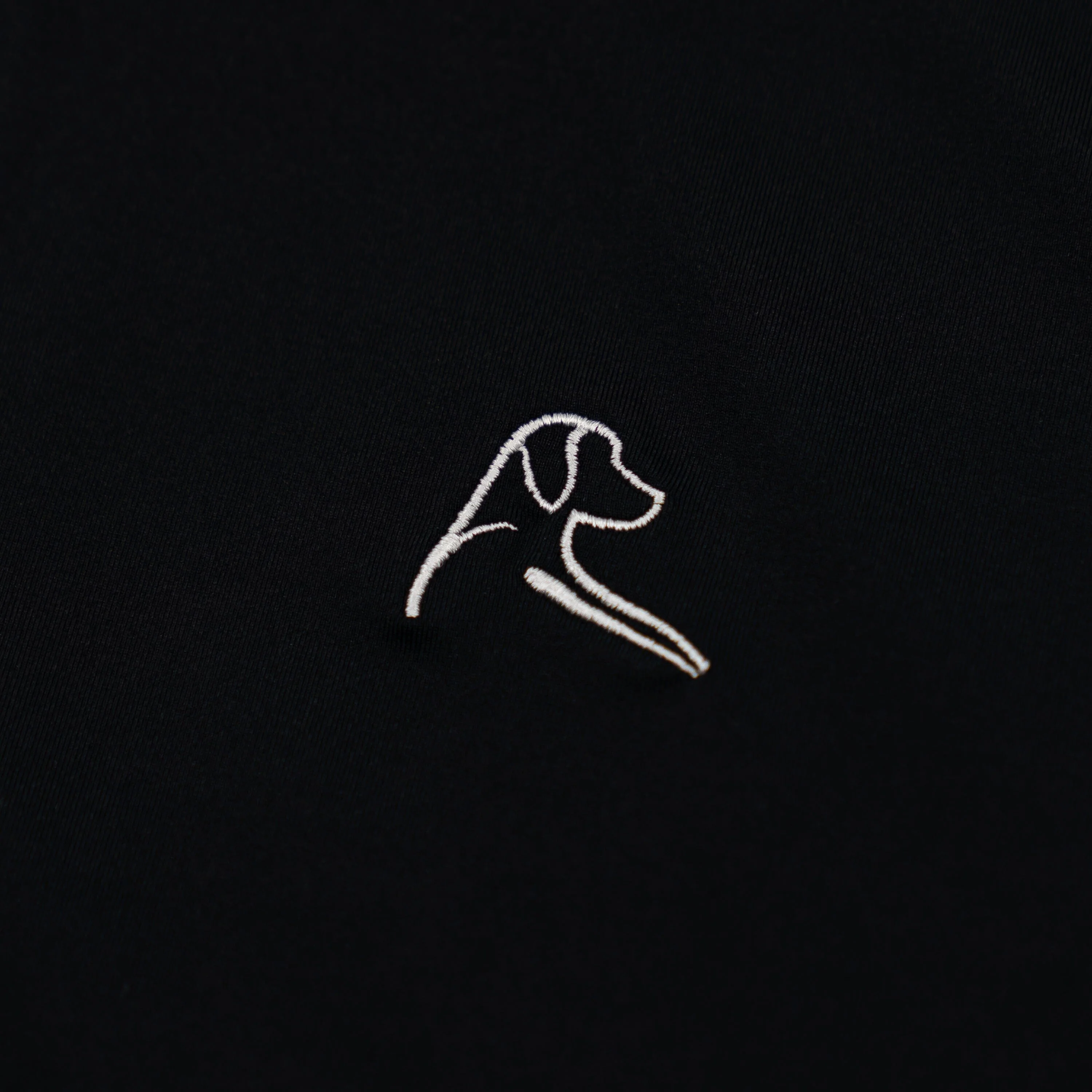 Solid | Long Sleeve Performance Polo | Solid - Black - Image 3