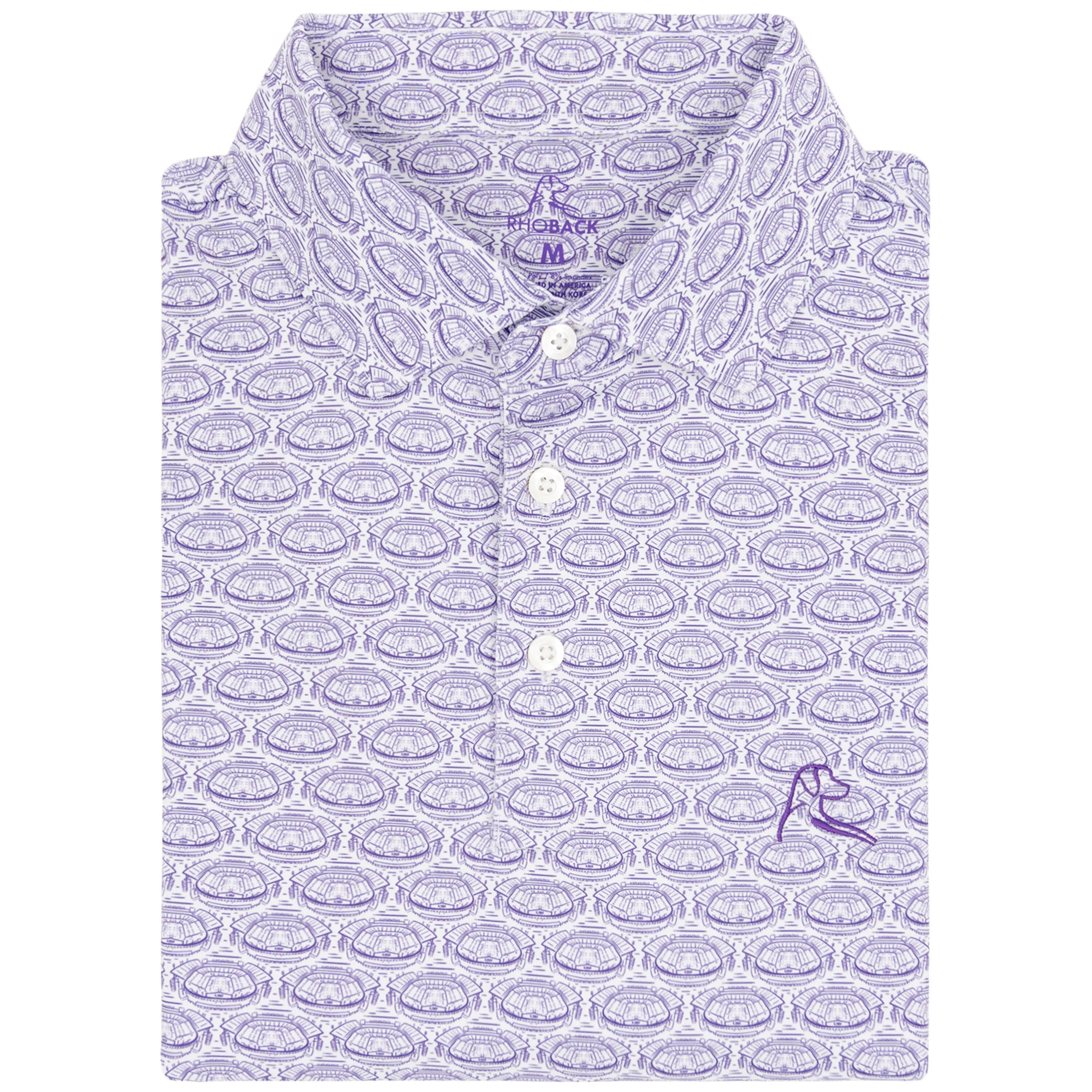 The LSU Death Valley™ | Collegiate Polo | The LSU Death Valley™ - Reauxback Purple/White