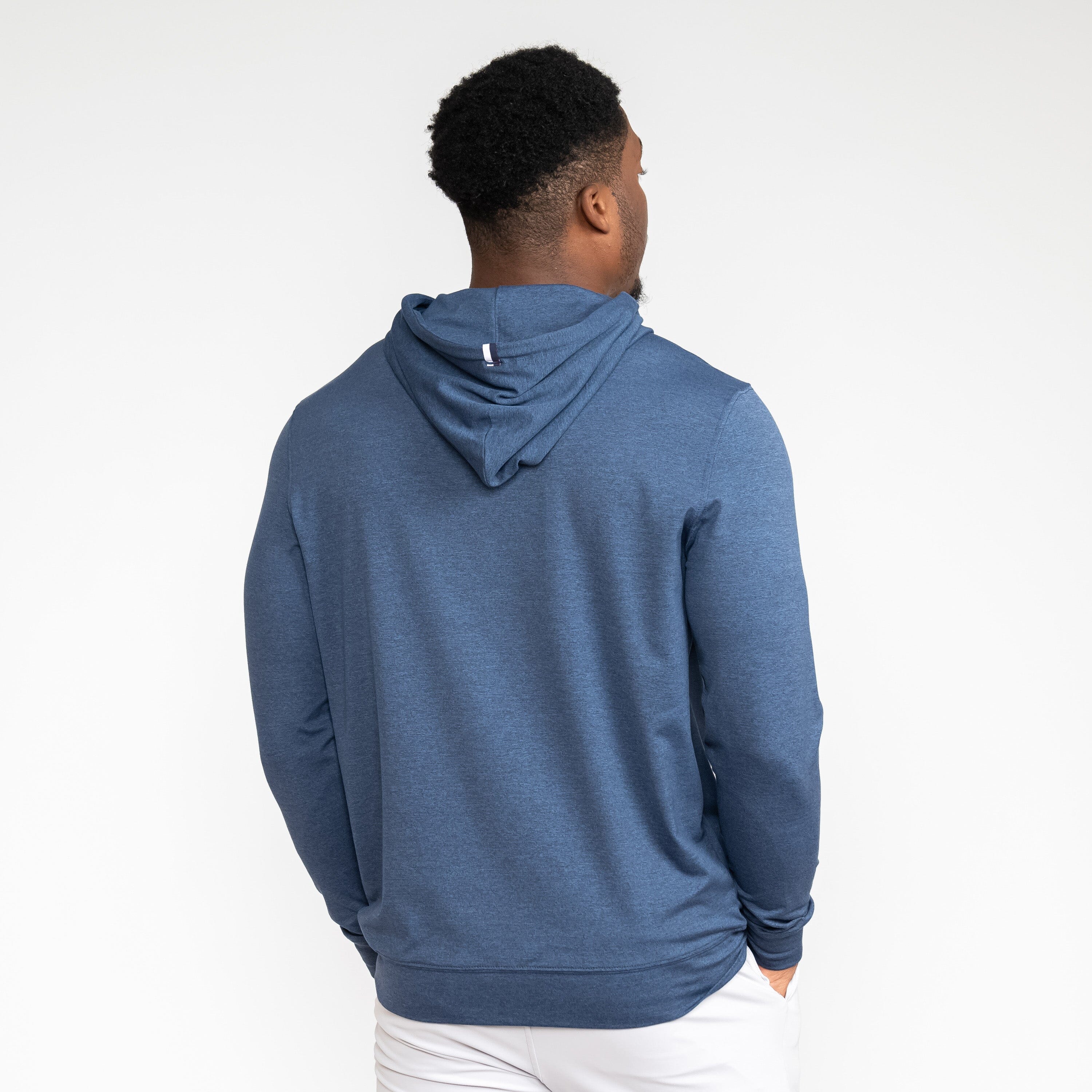 Hesi Performance Hoodie | Heather - Annapolis Blue/Blue Steel - Image 6