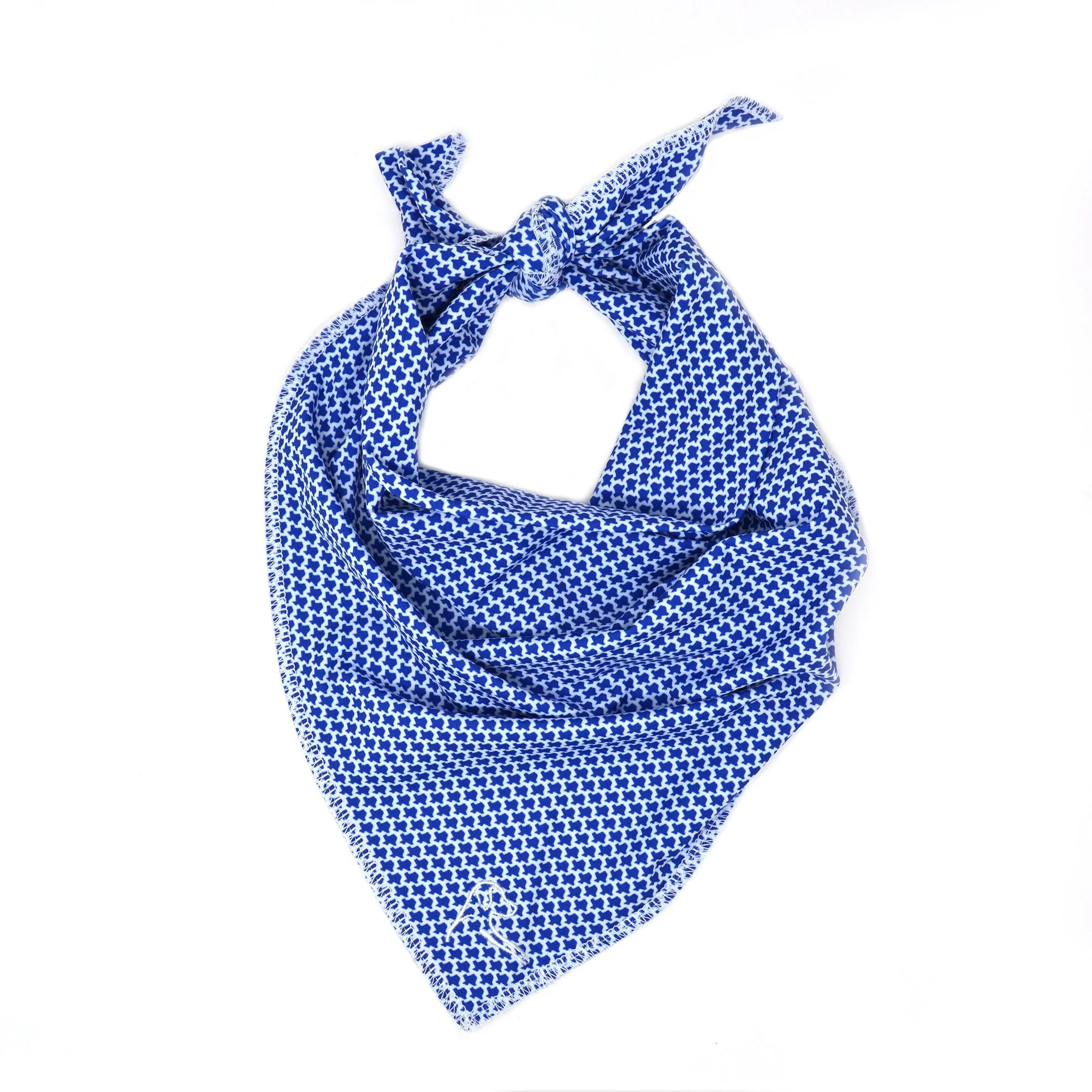 The Don't Mess | Performance Bandana | The Don't Mess - Ocean Blue/White