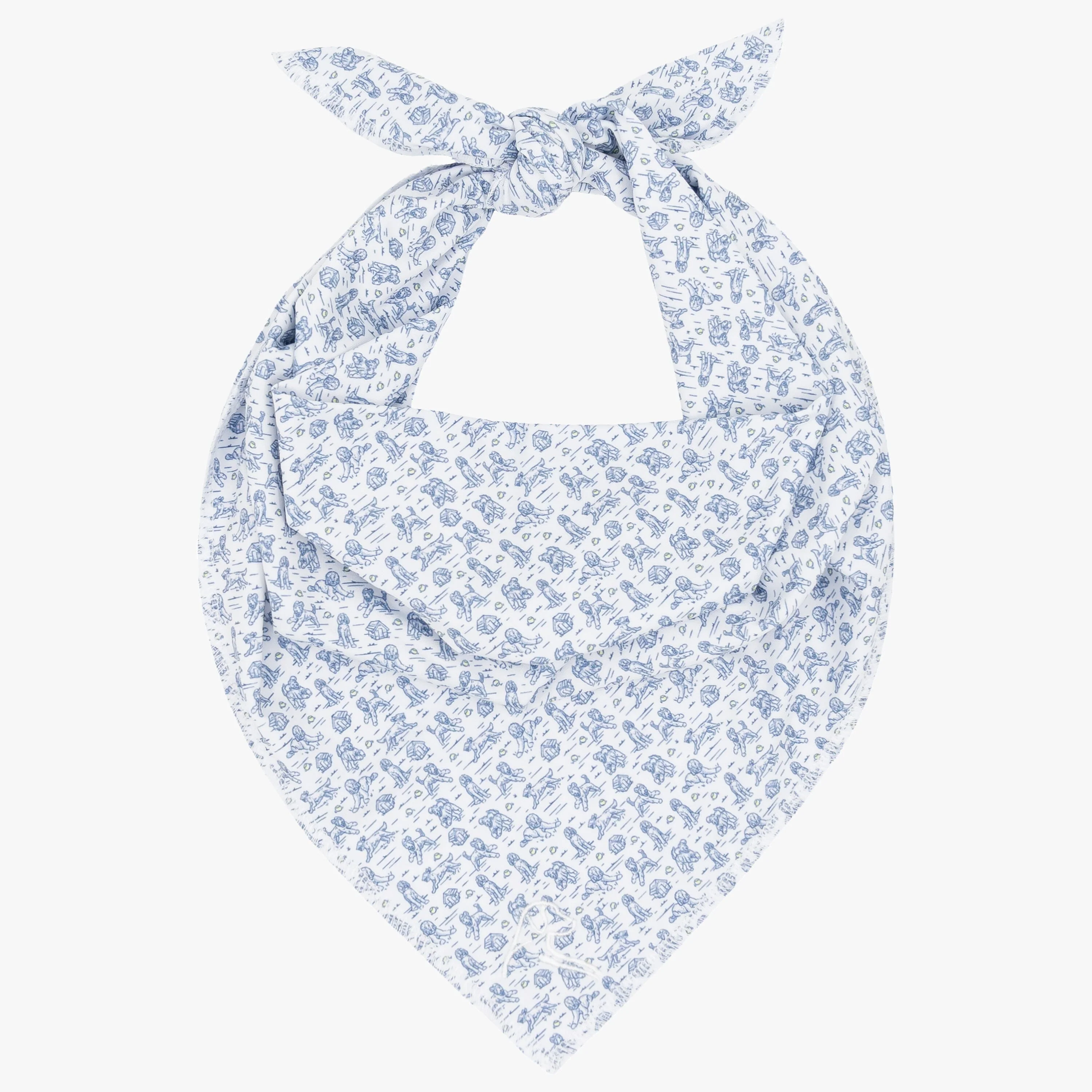 The Doodle | Performance Bandana | The Doodle - White/Short Stop Blue