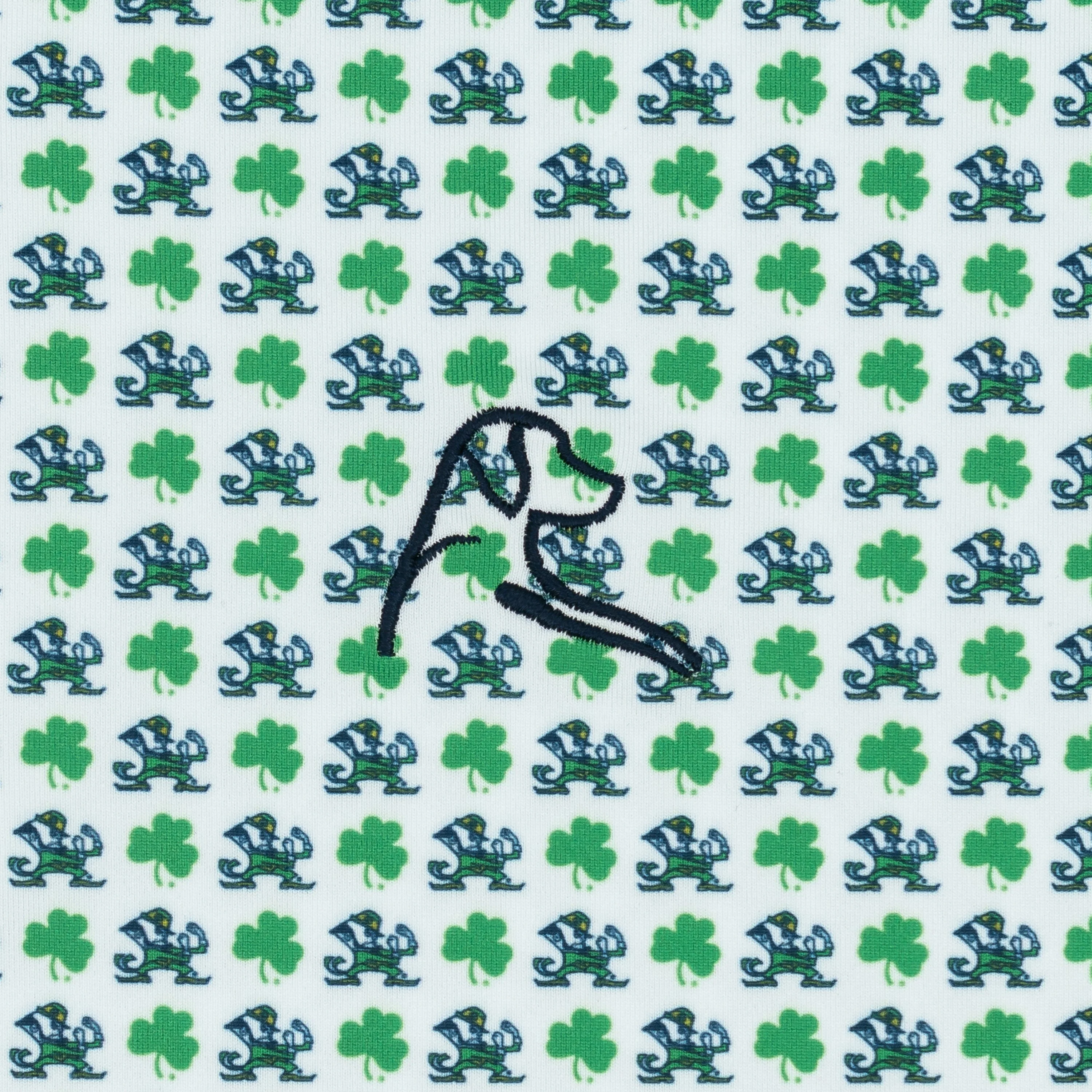 The Notre Dame Fighting Irishâ„¢ | Collegiate Polo | The Notre Dame Fighting Irishâ„¢ - White/Irish Green - Image 3