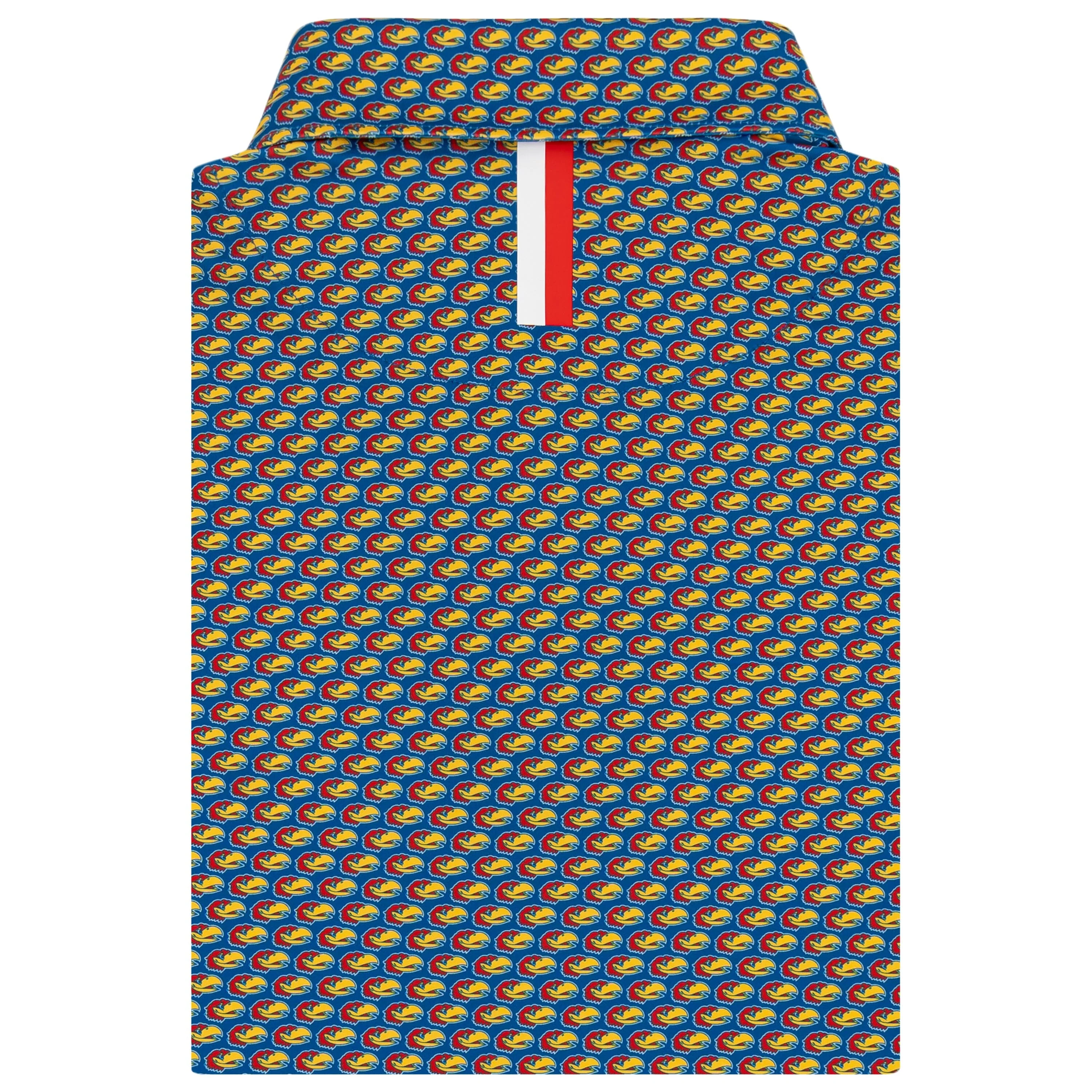 The Kansas Jayhawks® | Collegiate Polo | The Kansas Jayhawks® - Azure Blue/Cherry Red - Image 2