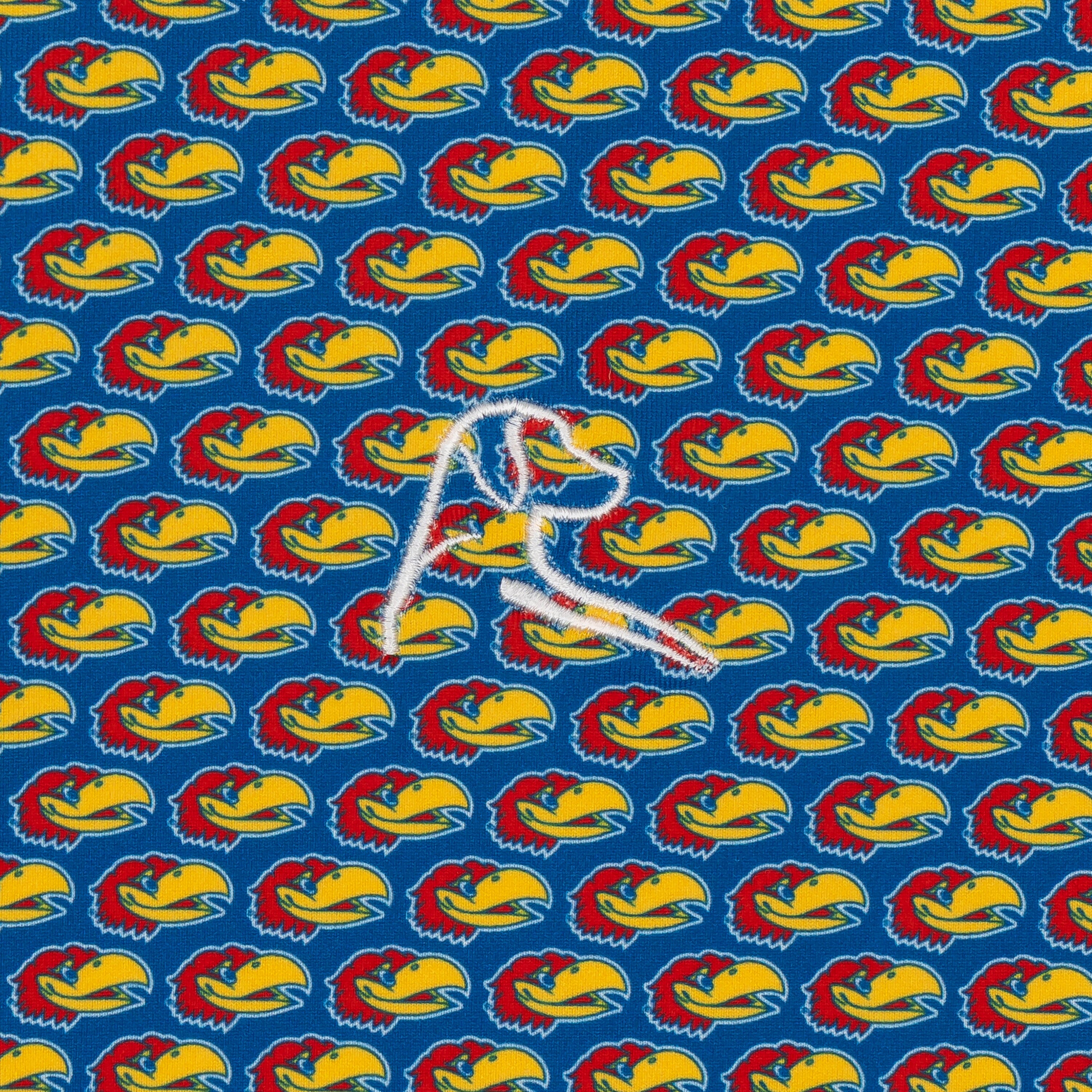 The Kansas Jayhawks® | Collegiate Polo | The Kansas Jayhawks® - Azure Blue/Cherry Red - Image 3