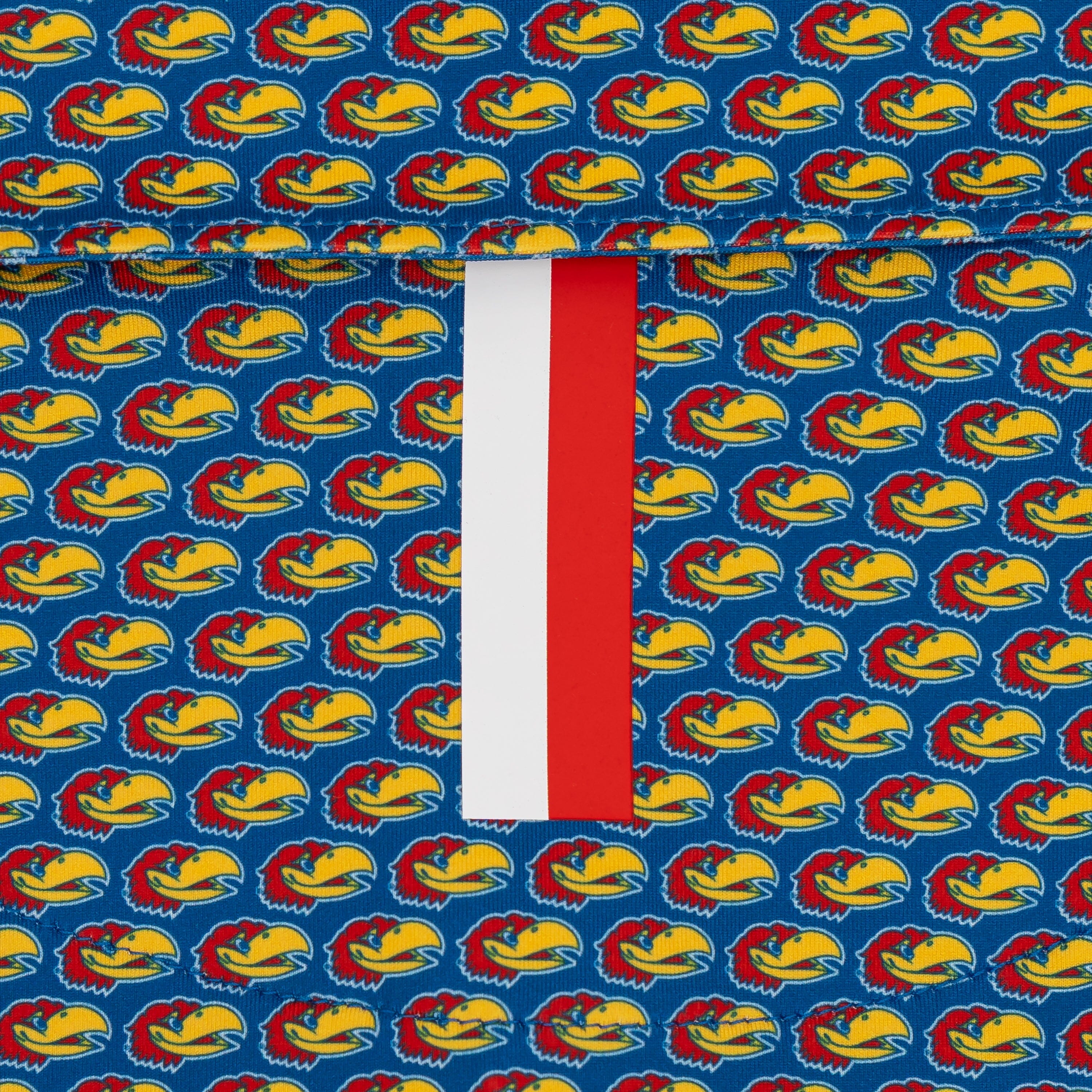 The Kansas Jayhawks® | Collegiate Polo | The Kansas Jayhawks® - Azure Blue/Cherry Red - Image 4