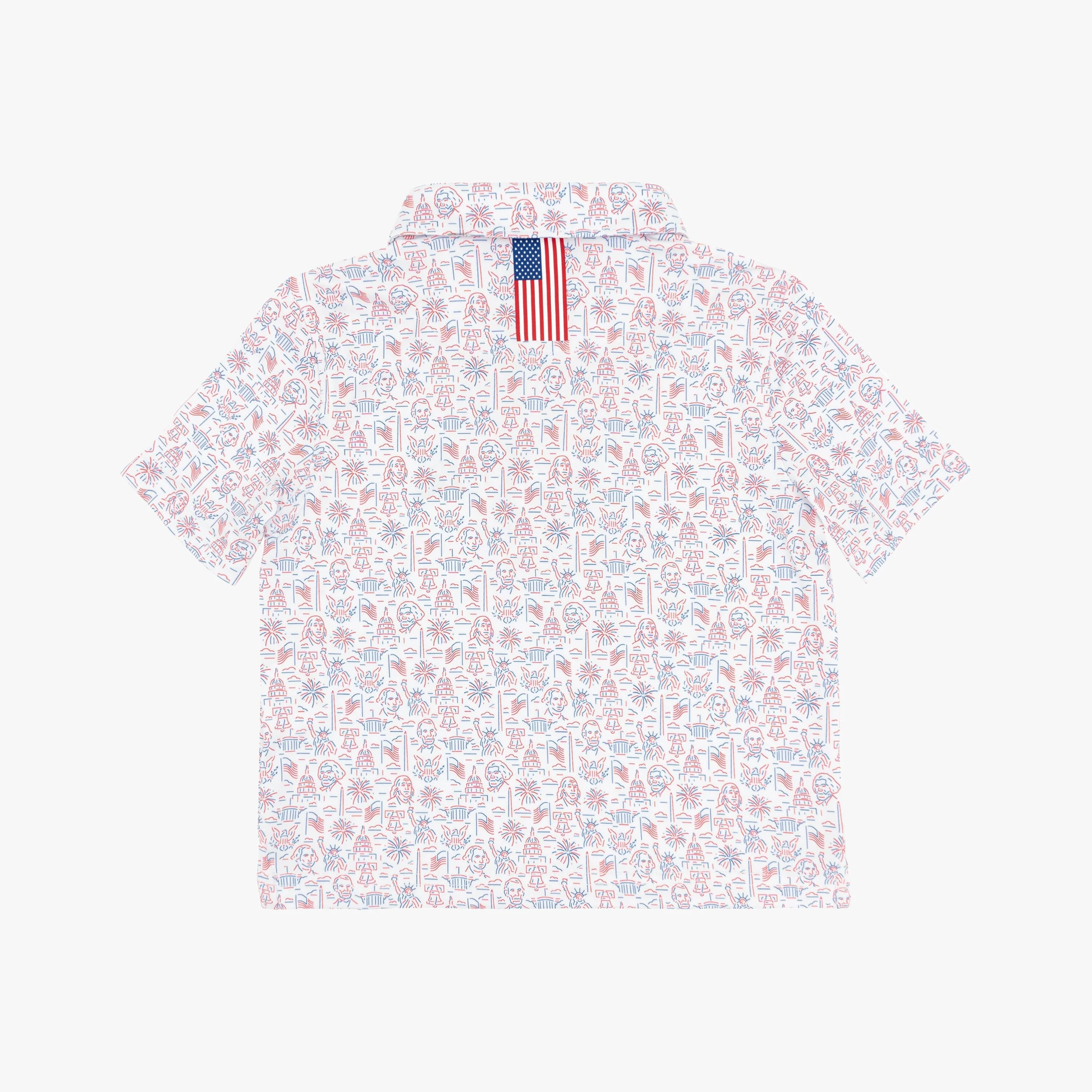 The Lil' American Icon | Performance Polo | The American Icon - White - USA - Image 2