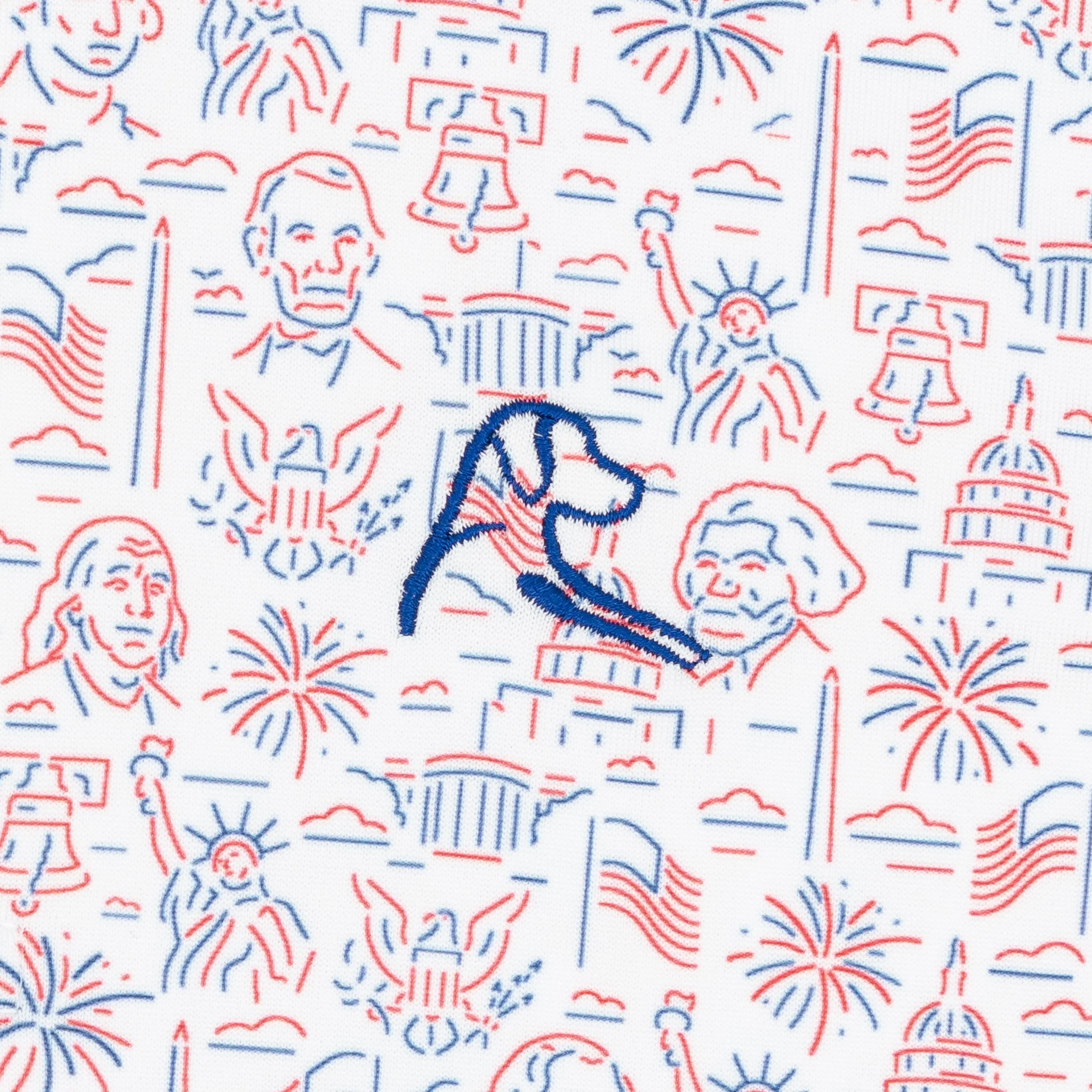 The Lil' American Icon | Performance Polo | The American Icon - White - USA - Image 3