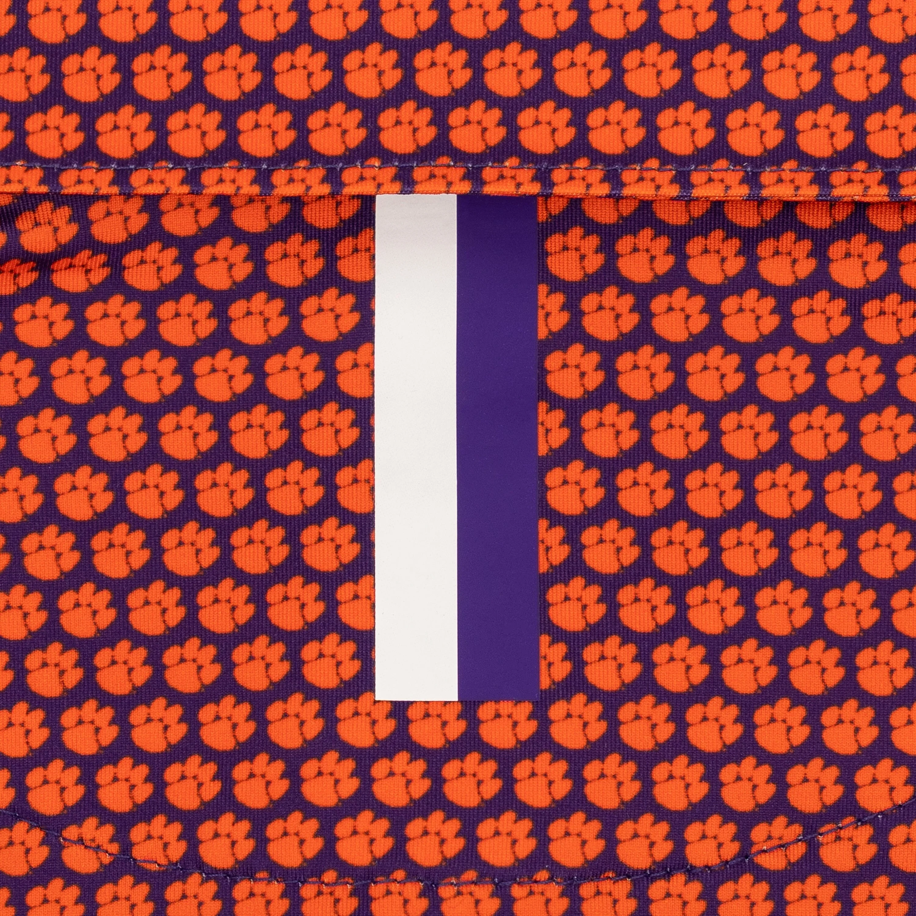 The Lil' Clemson Paw | Collegiate Polo | The Clemson Paw - Plum Purple/Bright Orange - Image 4