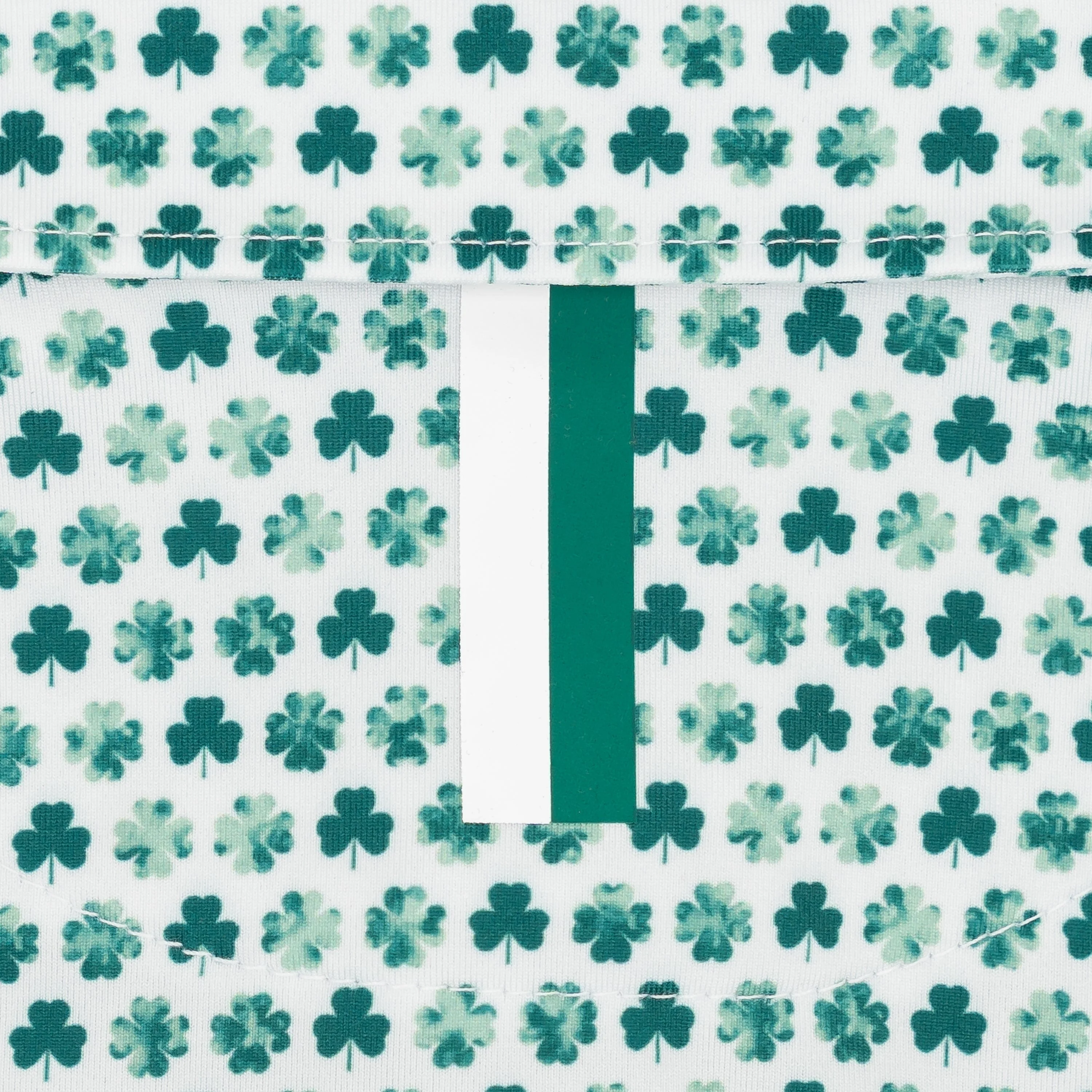 The Lil' Clover | Performance Polo | The Clover - White/Fairway Green - Image 4