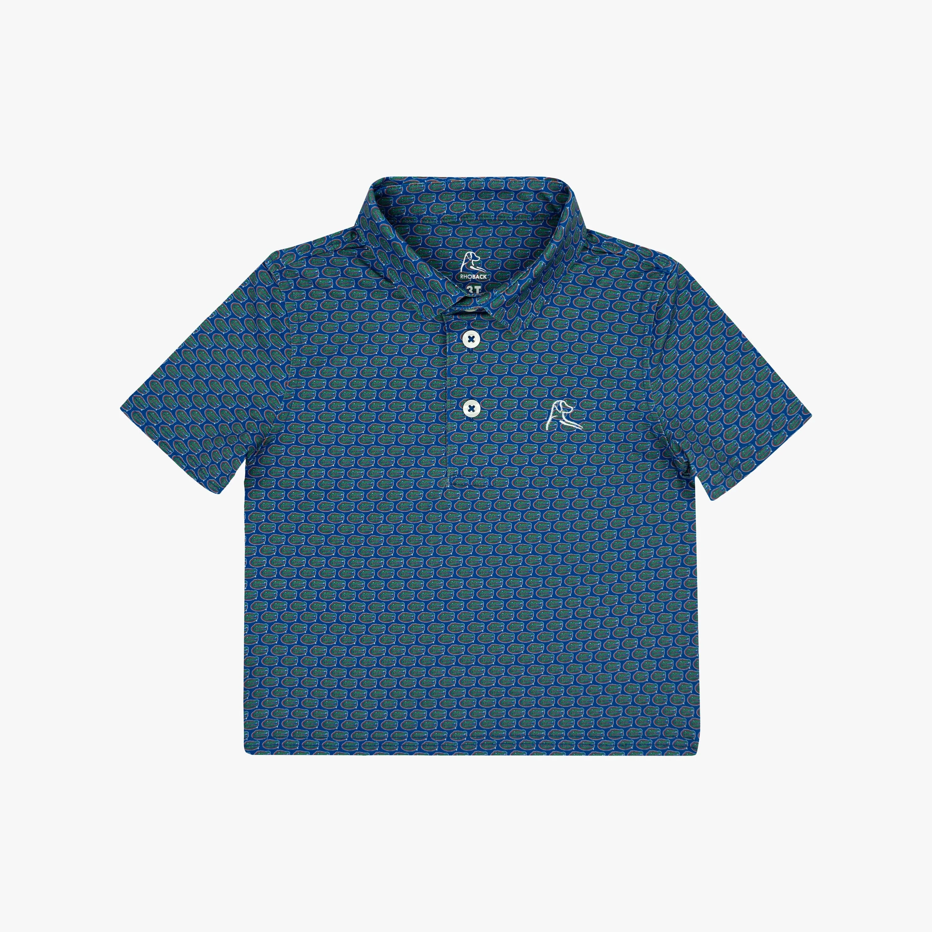 The Lil' Florida Gators® | Collegiate Polo | The Florida Gators® - Ocean Blue/Gator Green