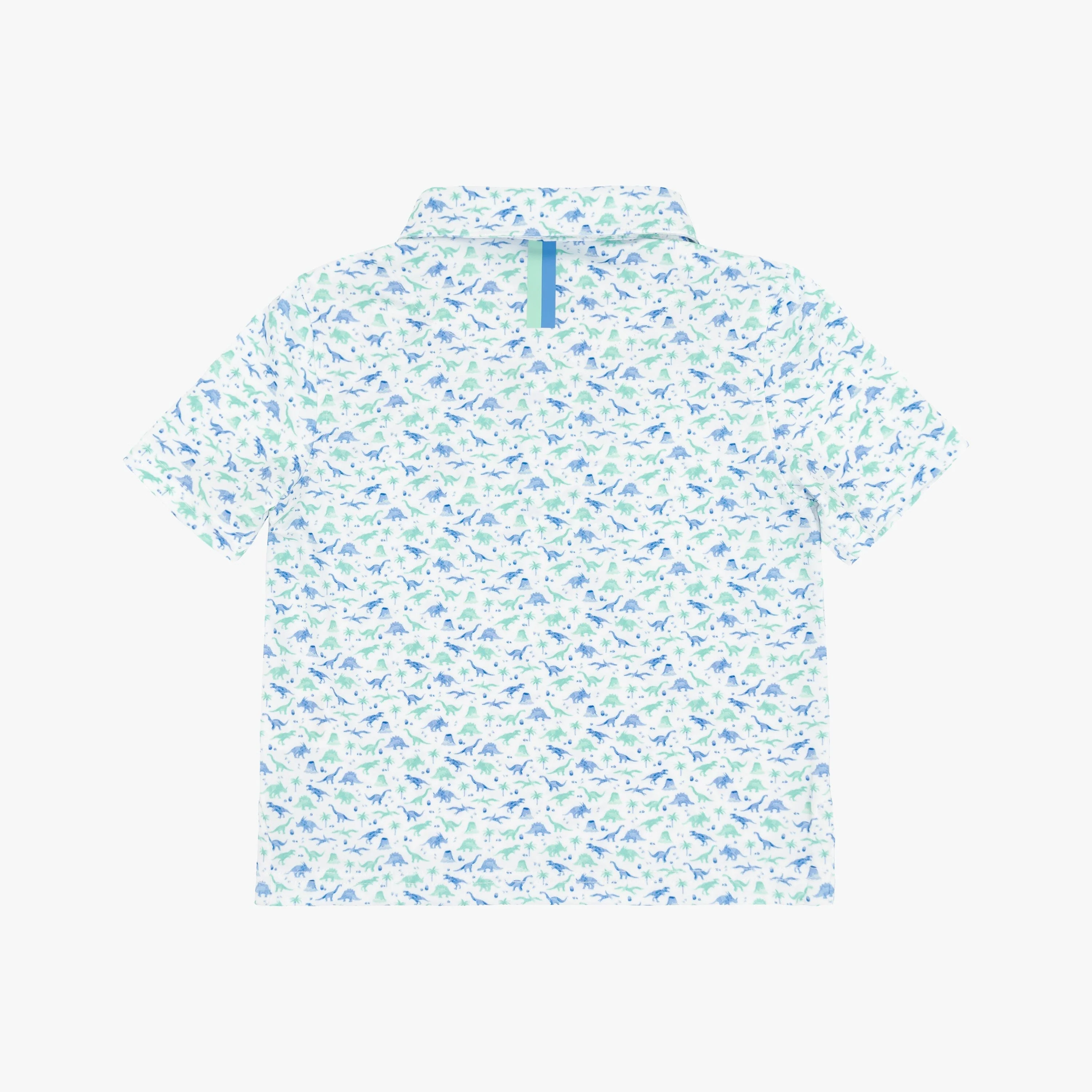 The Lil' Jurassic | Performance Polo | The Jurassic - White - Image 2
