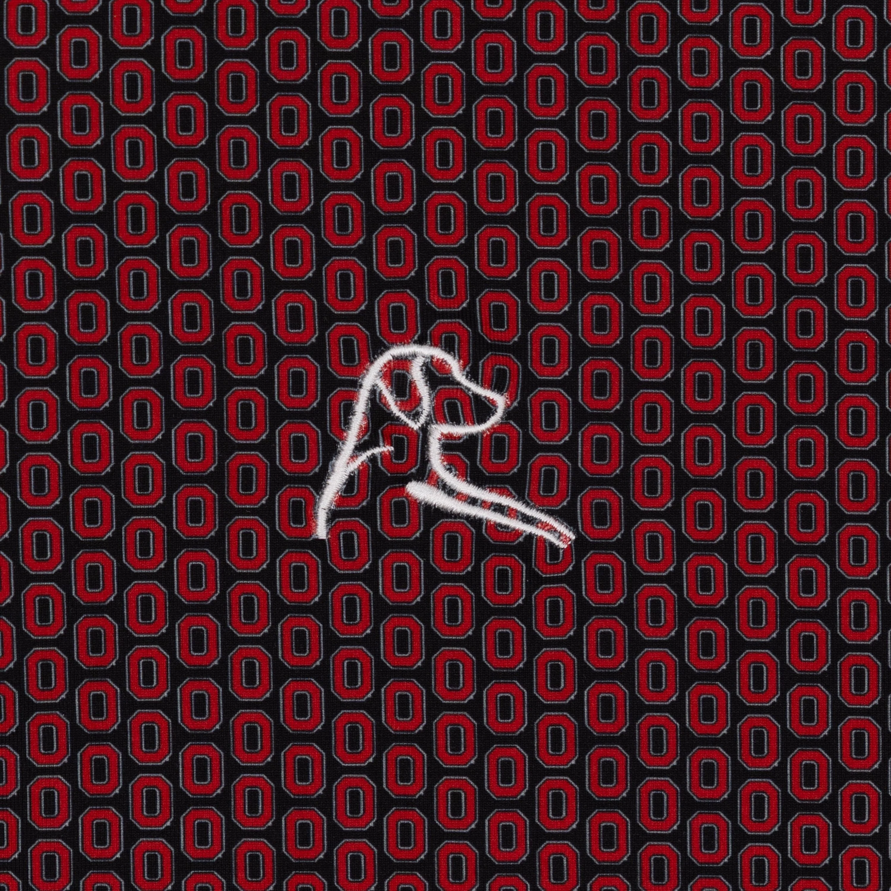 The Lil' Ohio State Block O | Collegiate Polo | The Ohio State Block O - Black/Roar Red - Image 3