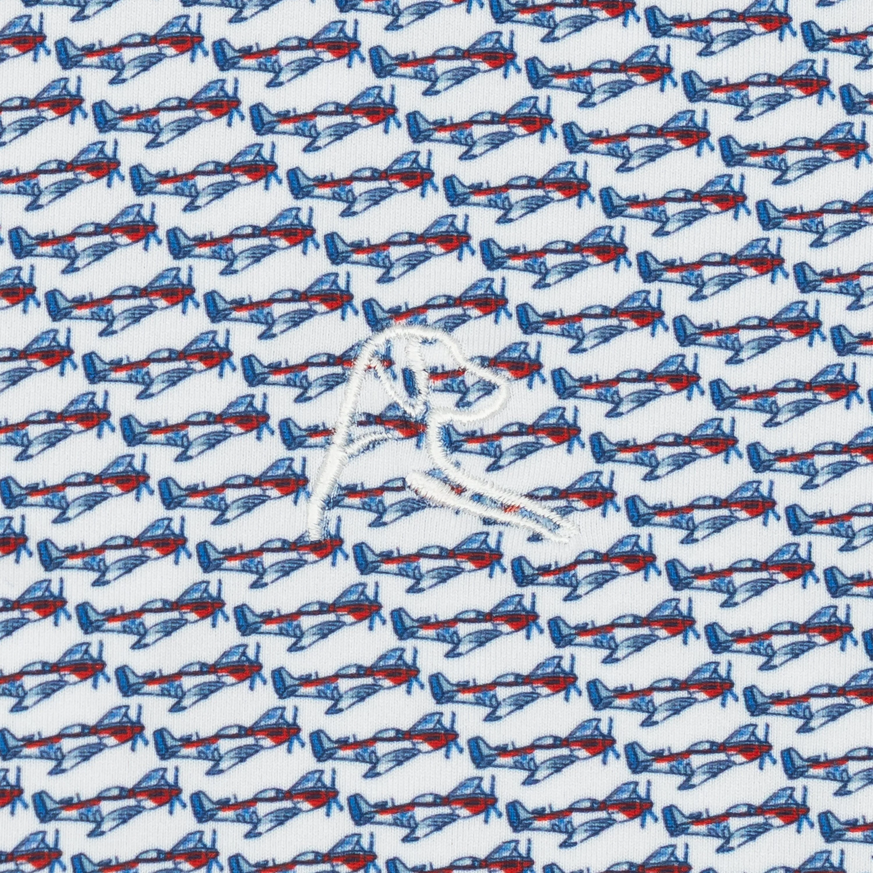 The Lil' Stang | Performance Polo | The Stang - White/Classic Red - Image 3