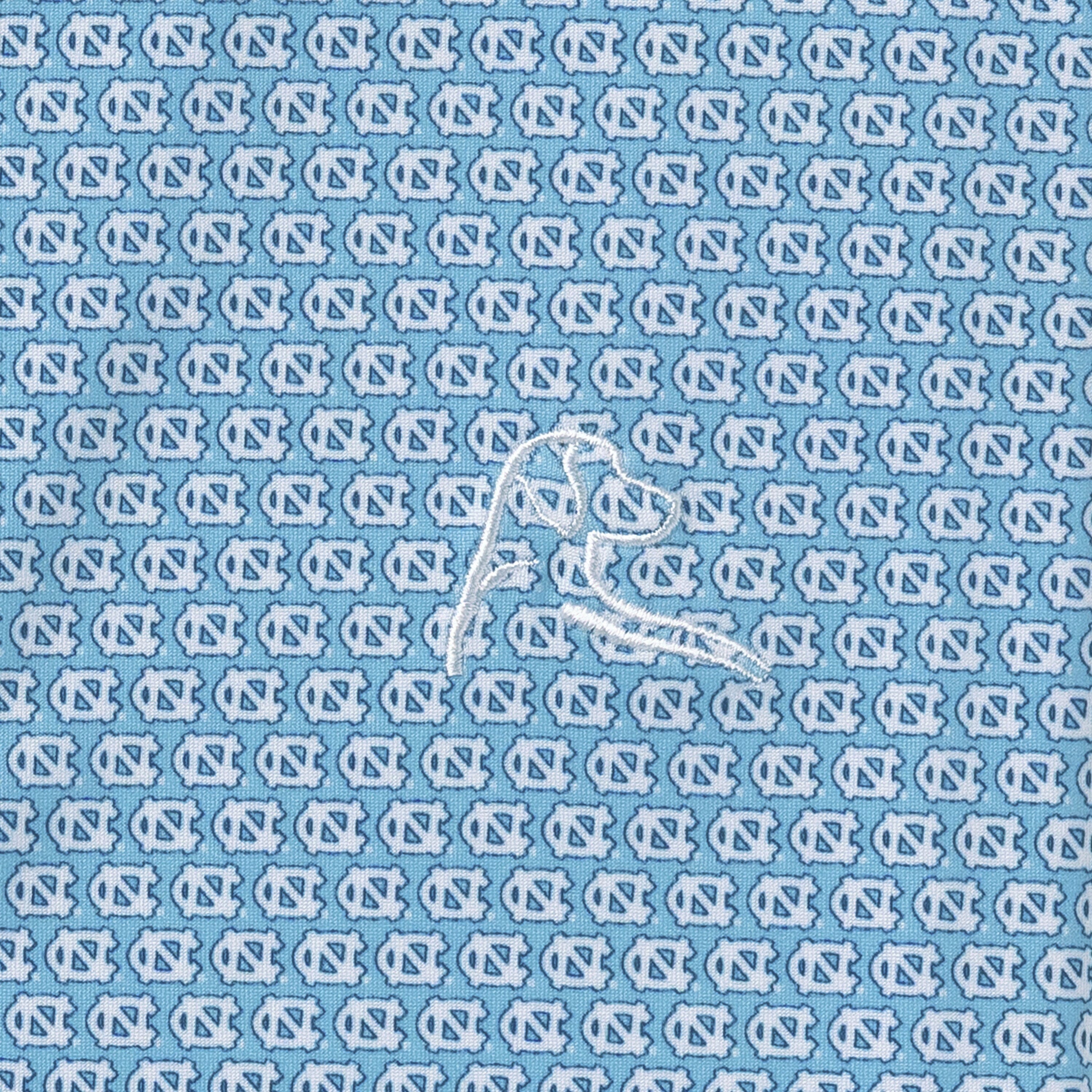 The Lil' UNC Tar Heel™ | Collegiate Polo | The UNC Tar Heel™ - Powder Blue/White - Image 3