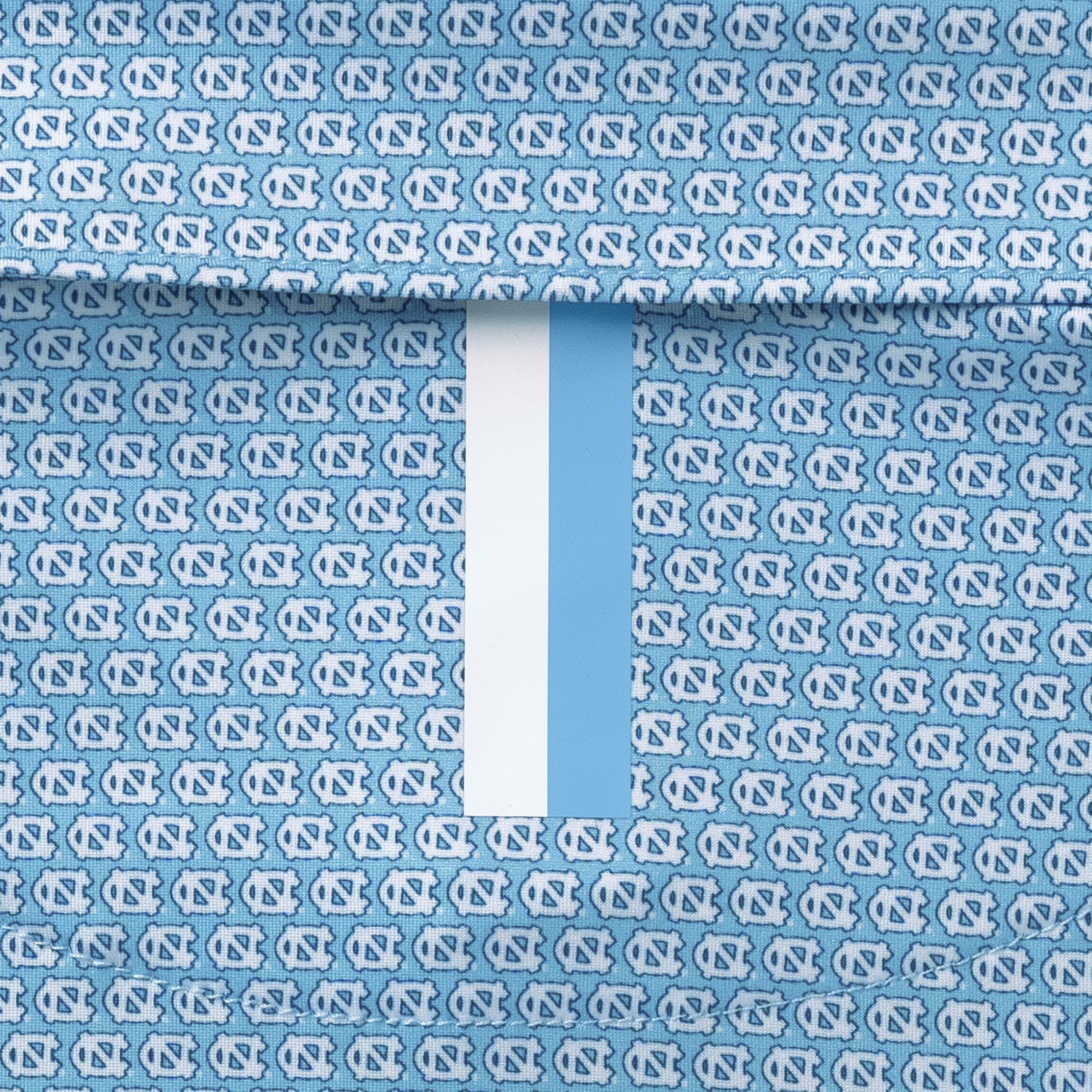 The Lil' UNC Tar Heel™ | Collegiate Polo | The UNC Tar Heel™ - Powder Blue/White - Image 4