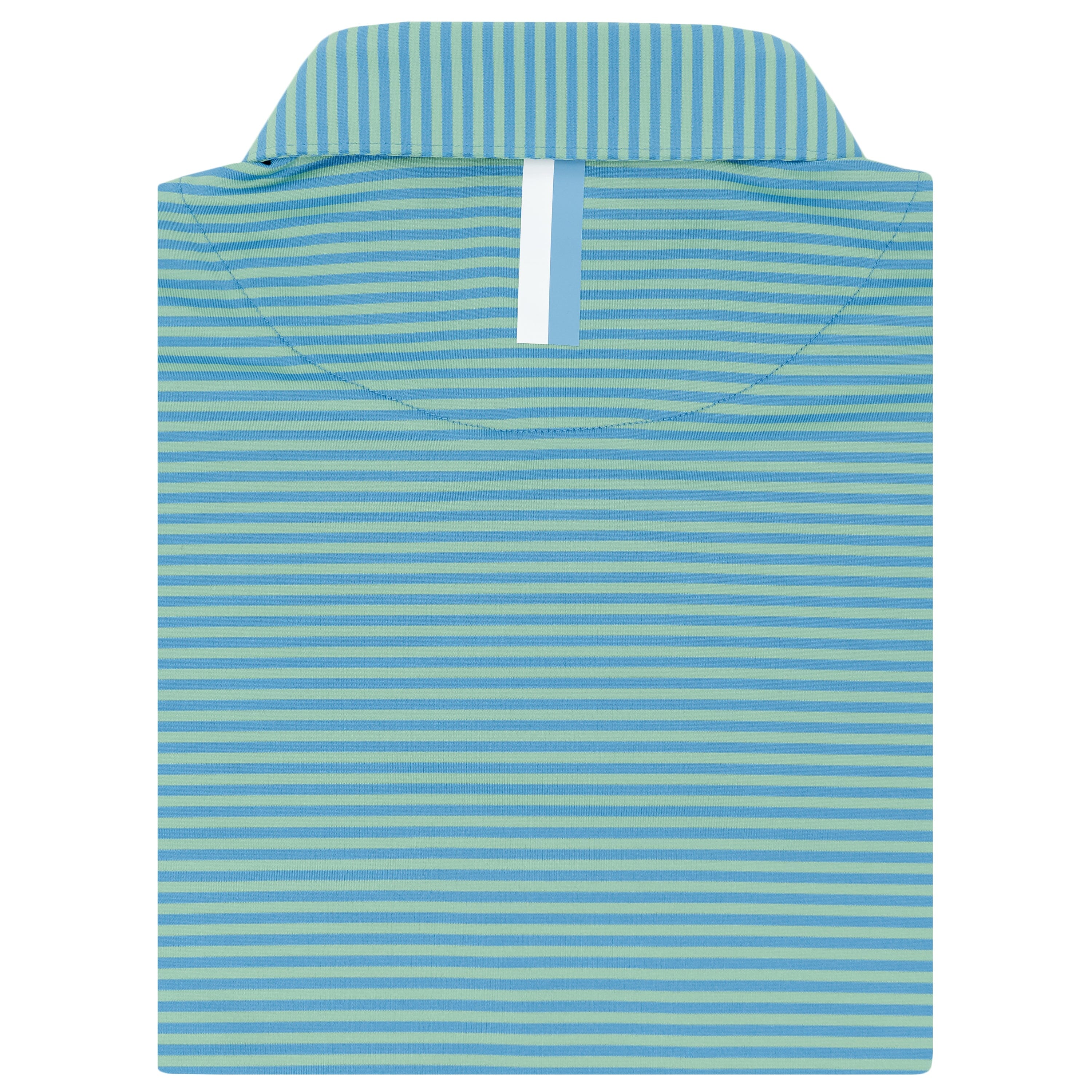 The Birdie Stripe | Performance Polo | The Birdie Stripe - Palm Green/Maritime Blue - Image 2