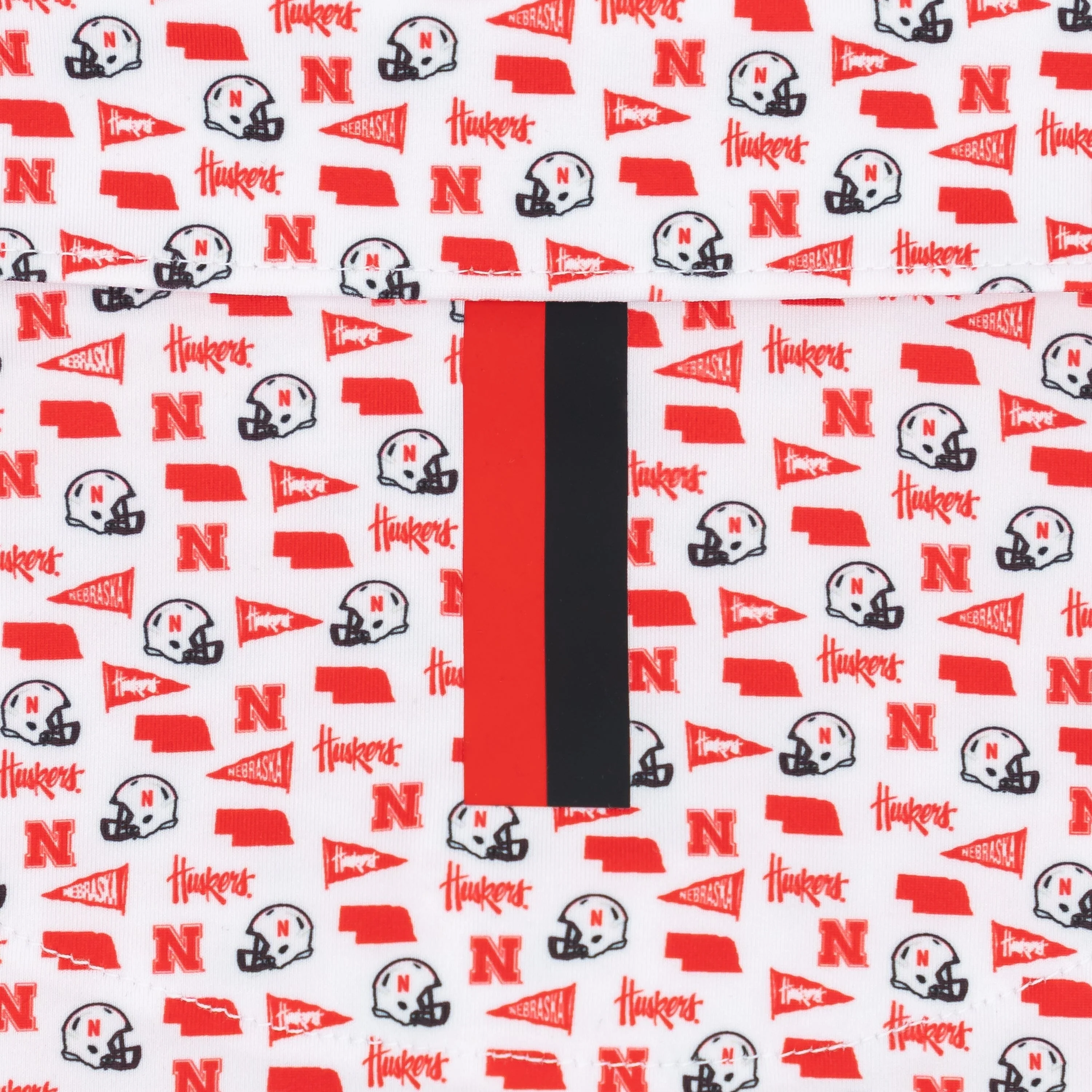 The Nebraska Gameday | Collegiate Polo | The Nebraska Gameday - White/Cherry Red - Image 4