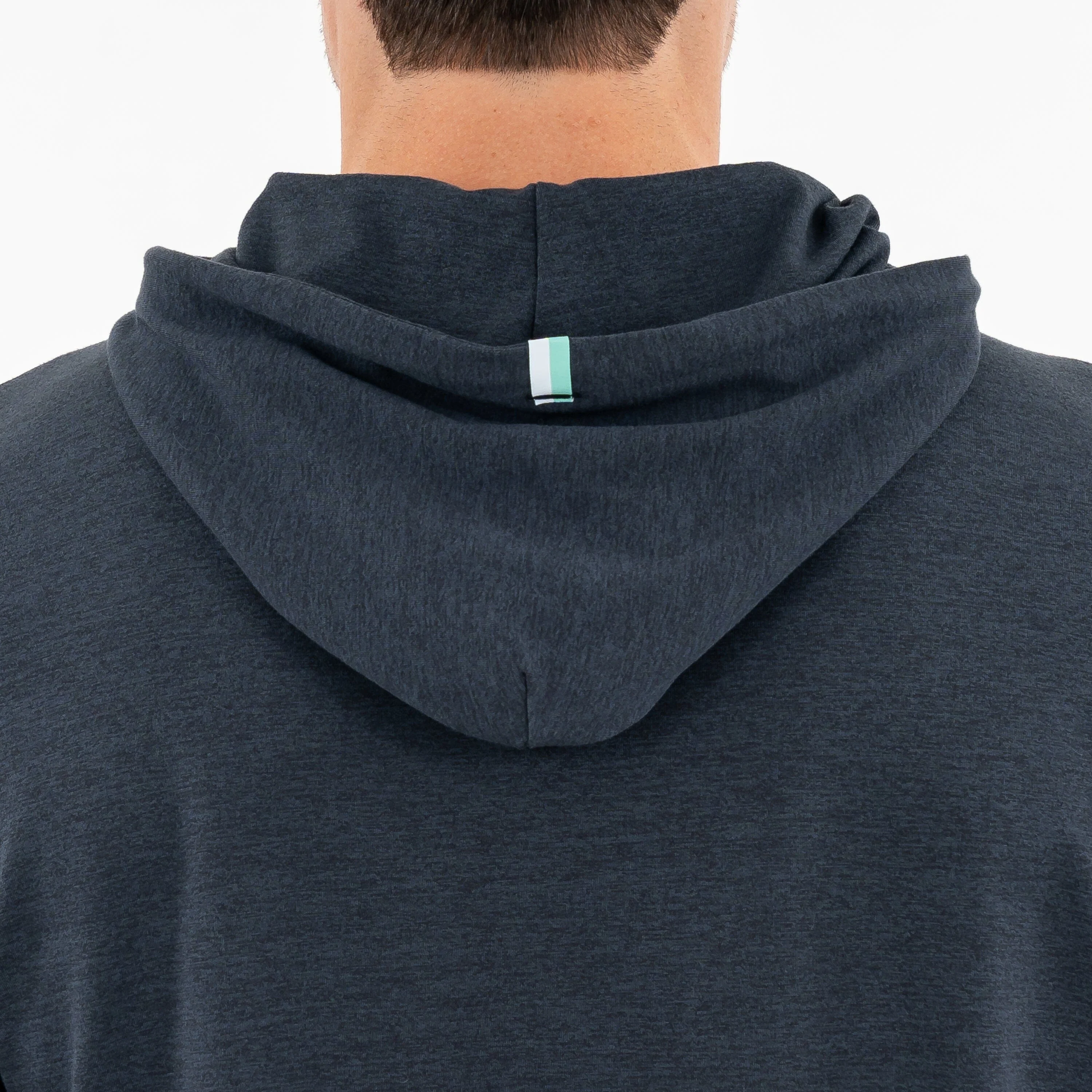 Hesi Performance Hoodie | Heather - Postgame Grey/Midnight Black - Image 3