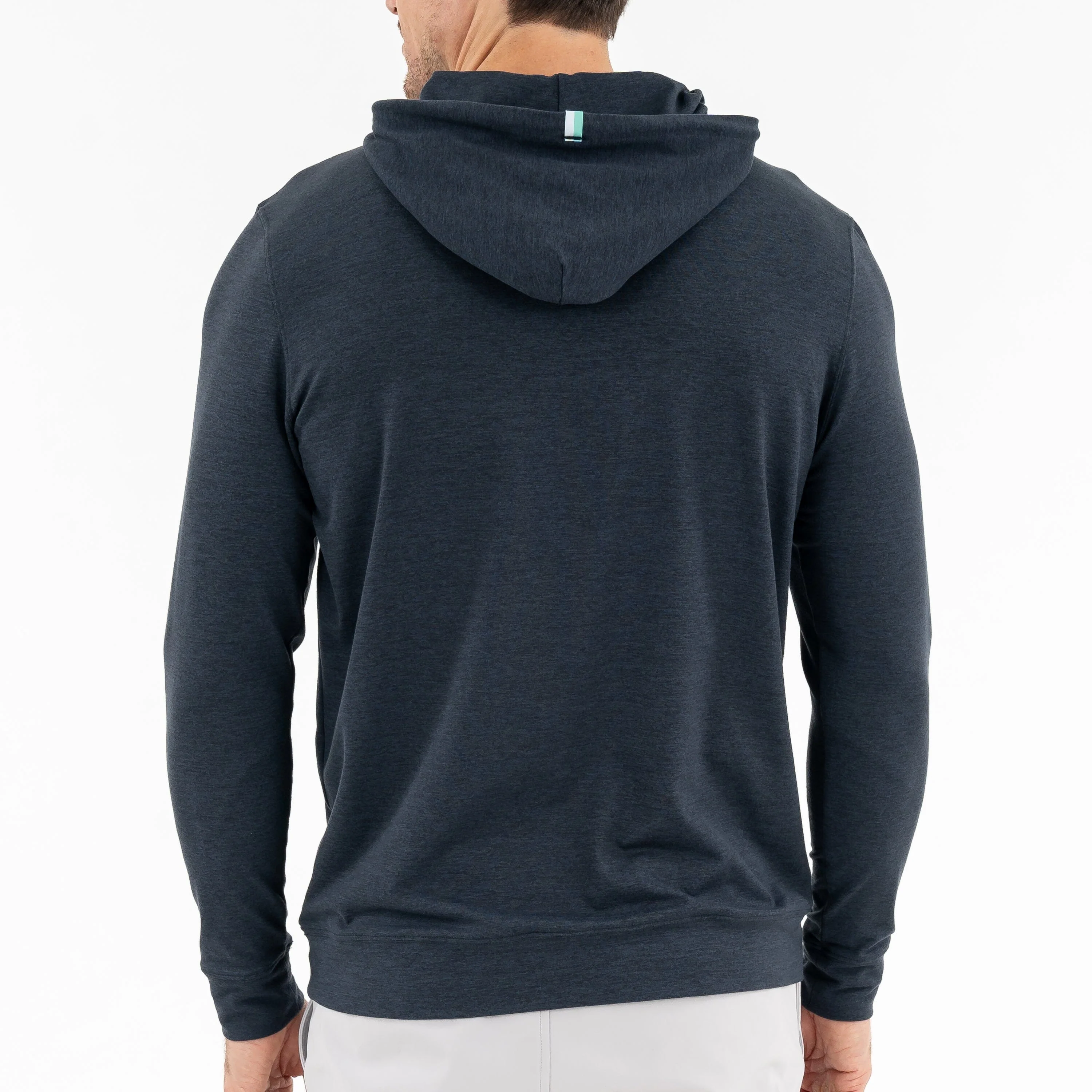 Hesi Performance Hoodie | Heather - Postgame Grey/Midnight Black - Image 4