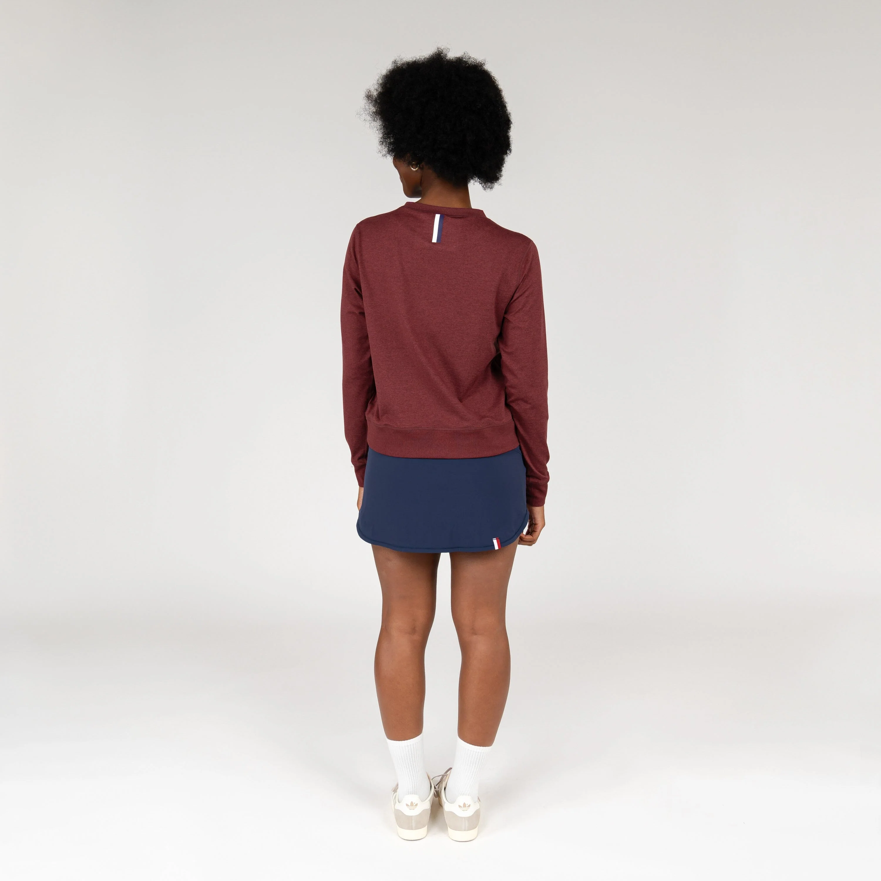 Swift Performance Crew | Heather - Port Red/Merlot - Image 3