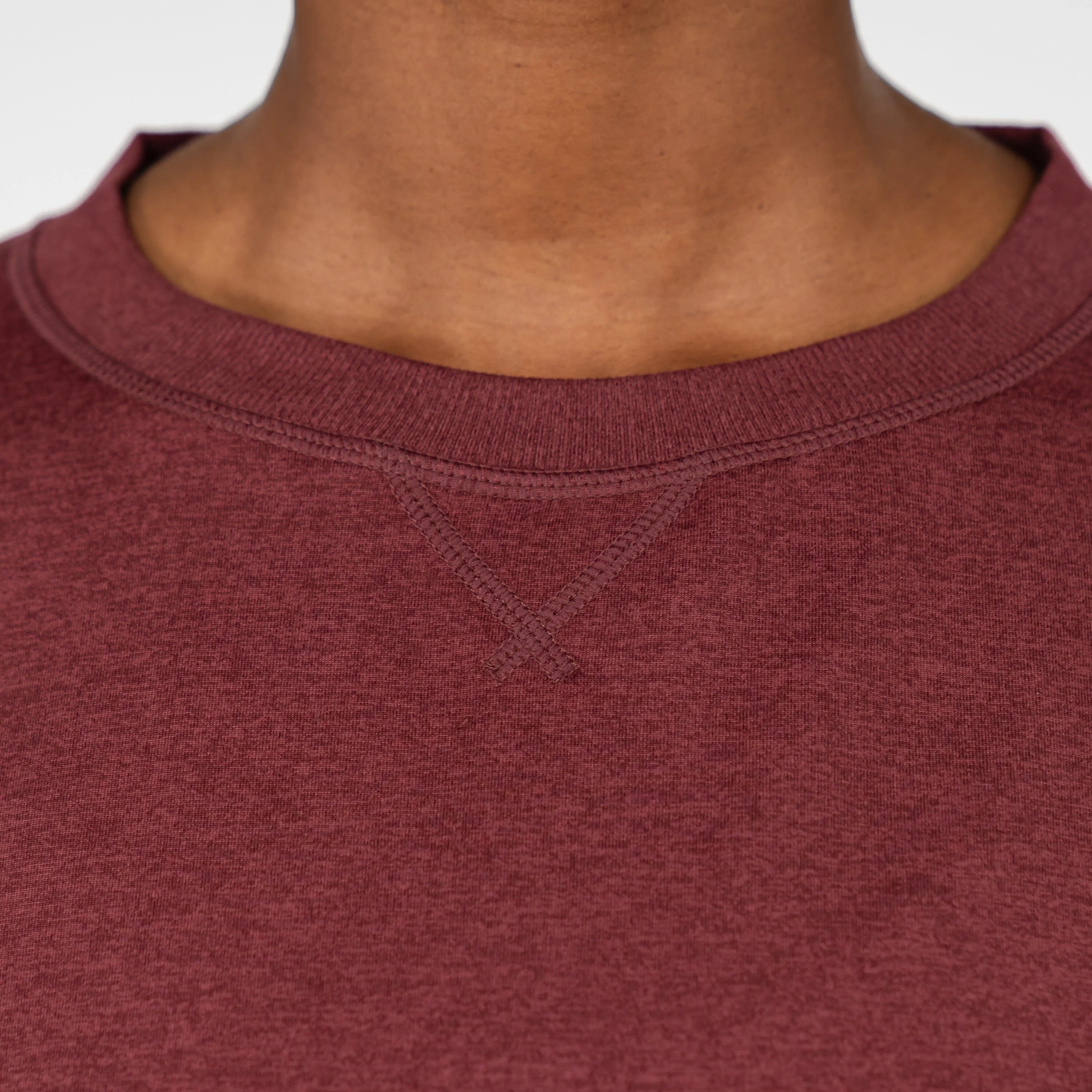 Swift Performance Crew | Heather - Port Red/Merlot - Image 4
