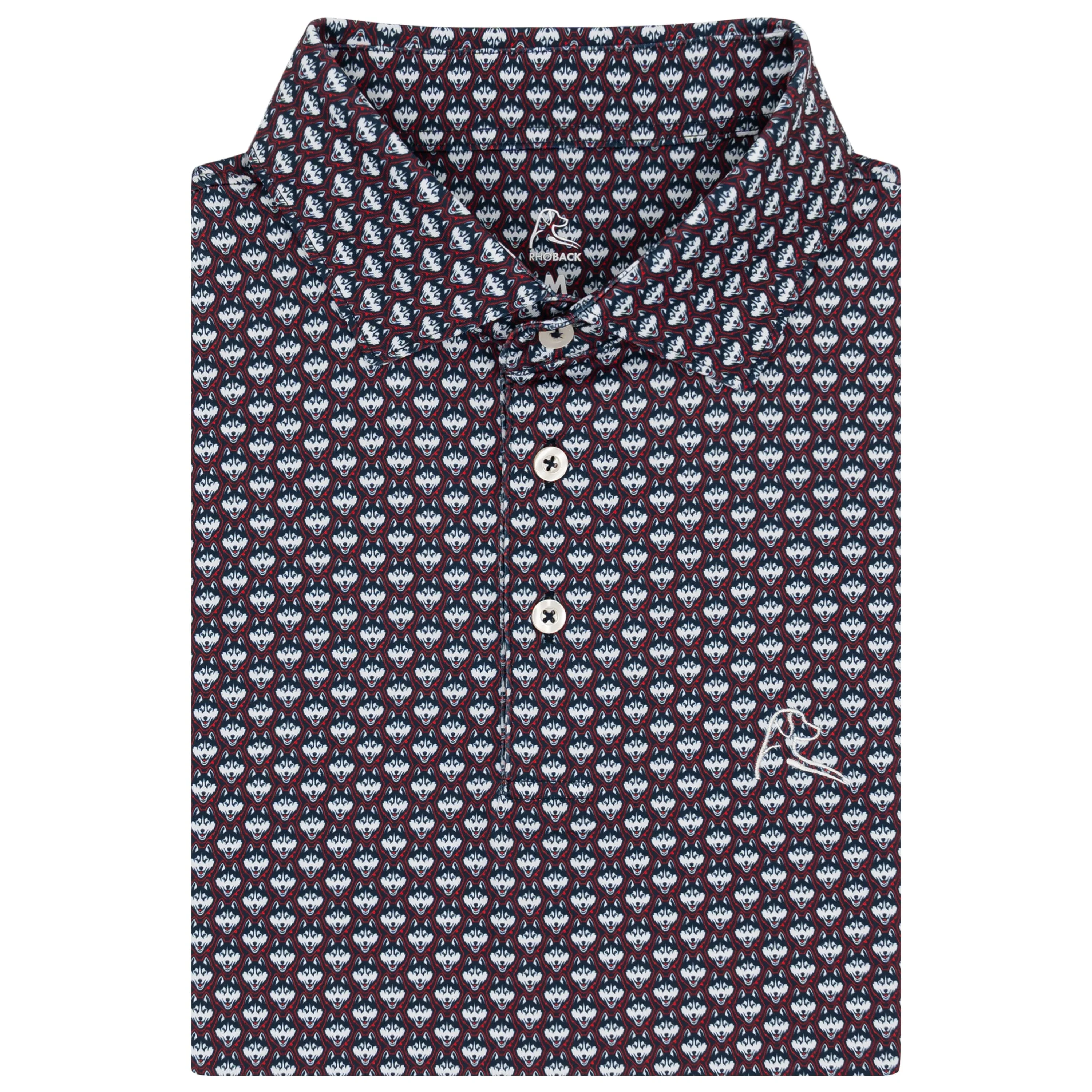 The UConn Huskies™ | Collegiate Polo | The UConn Huskies™ - Indigo Blue/White