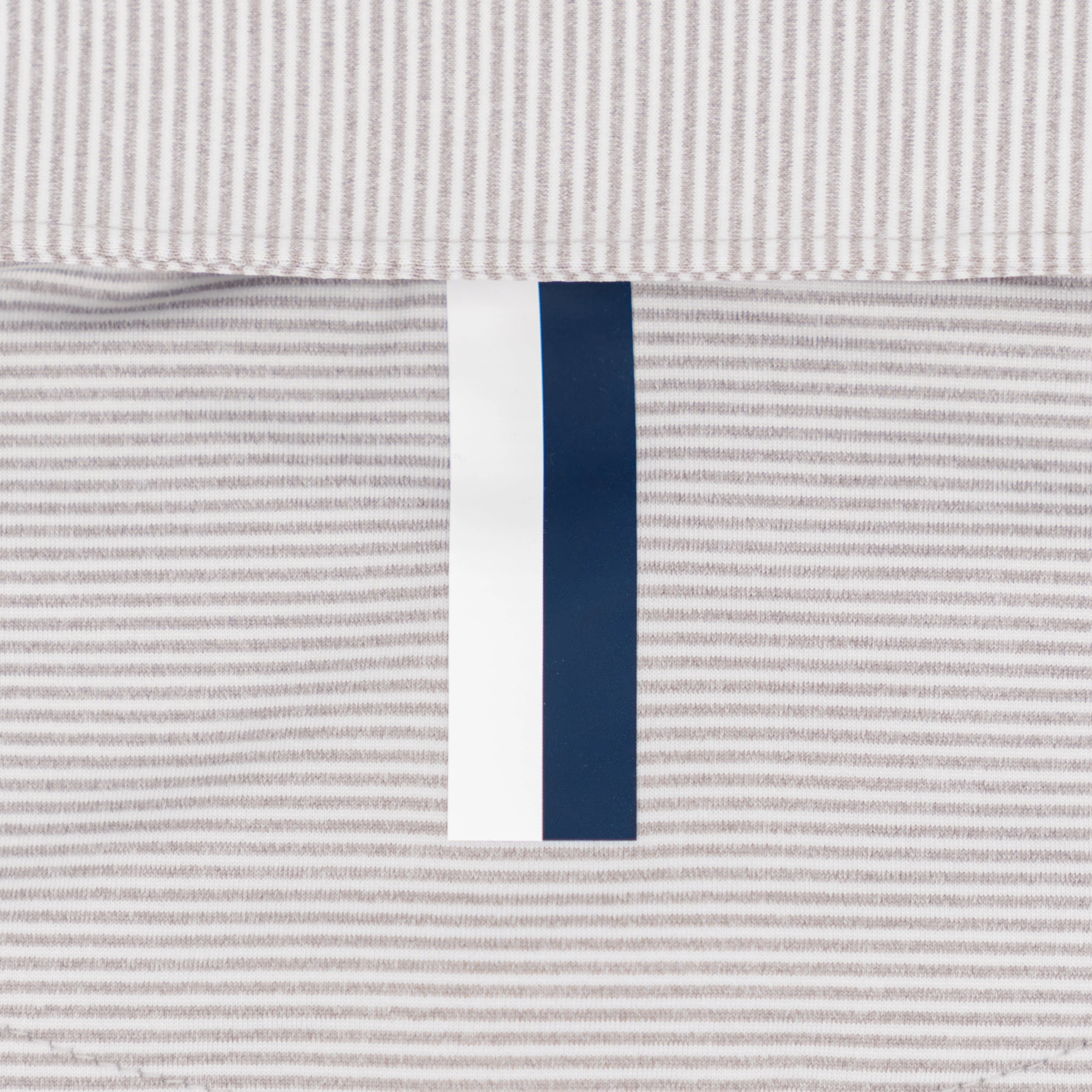 The Whaler Heather Stripe | Performance Polo | The Whaler Heather Stripe - Lunar Grey/White - Image 4