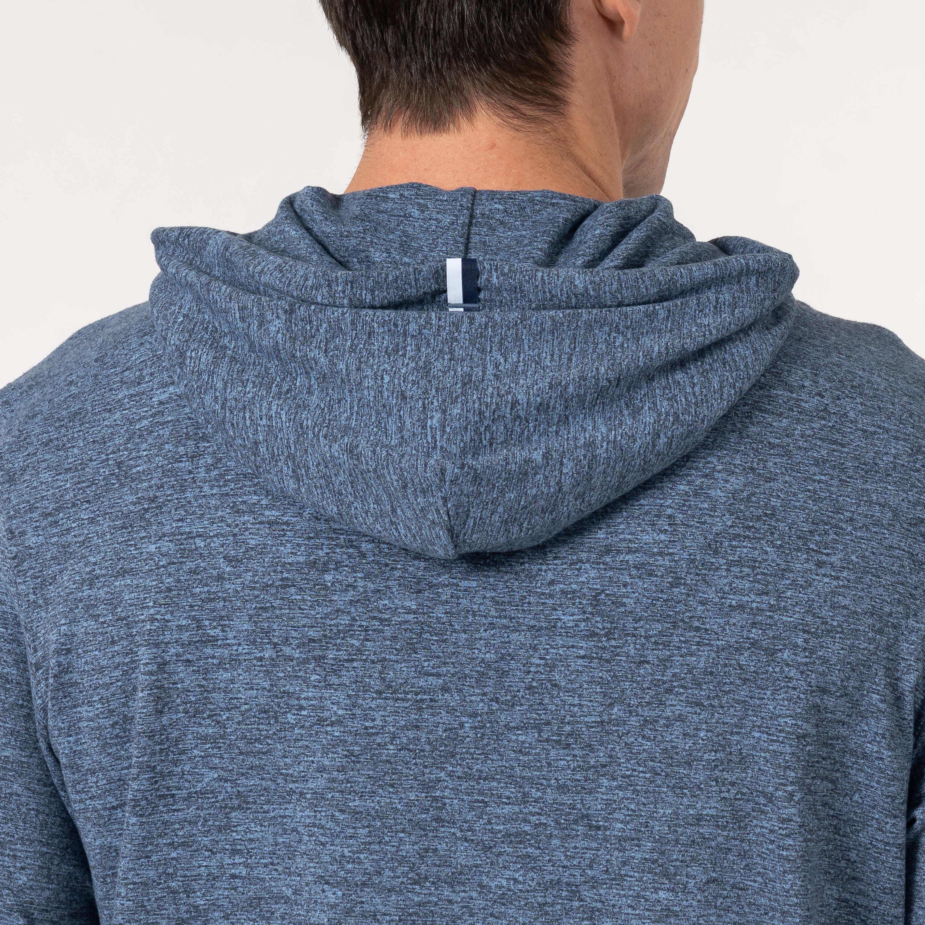 Hesi Performance Hoodie | Heather - Zone Blue/Fleet Navy - Image 3