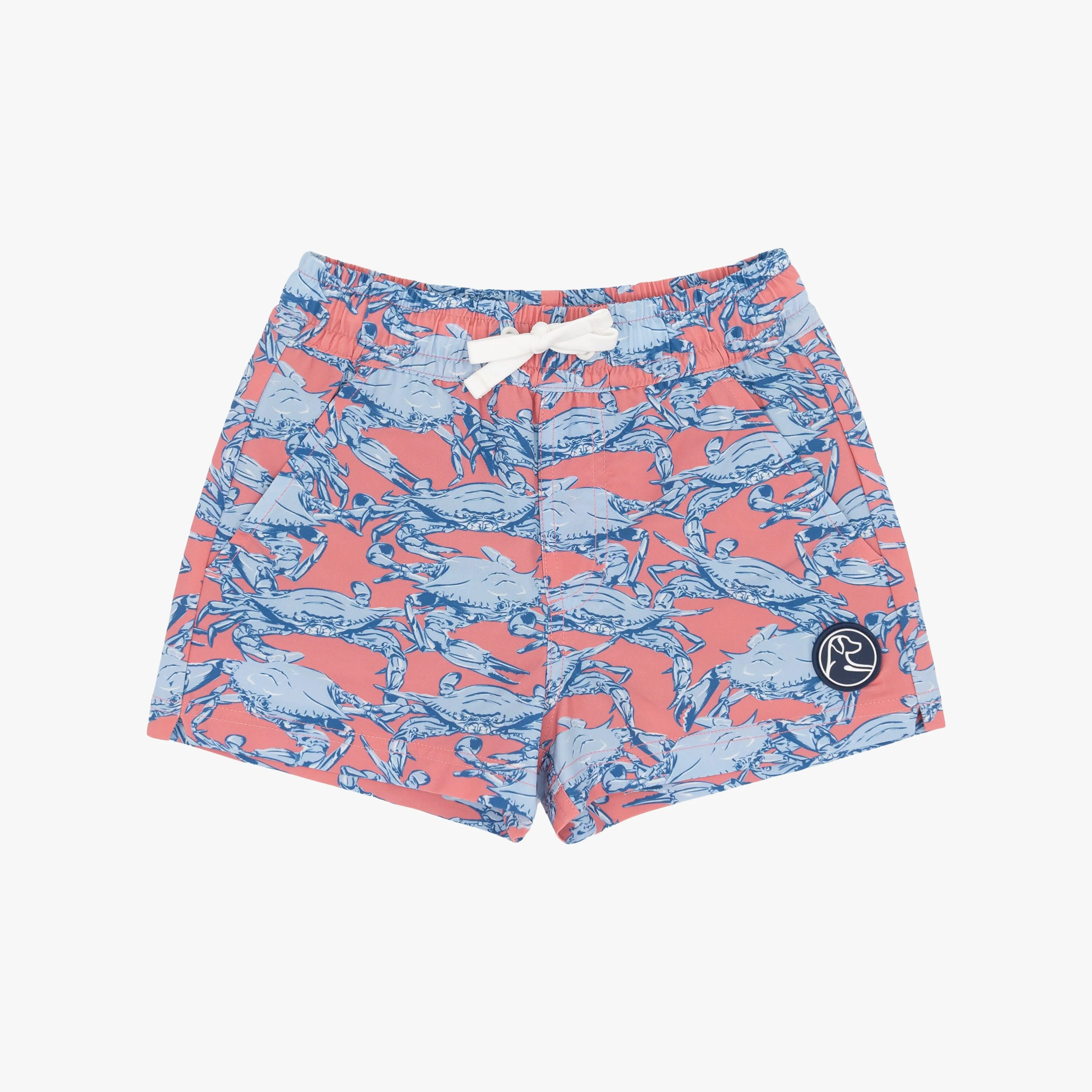 Lil' Medley Swim Trunk | The Claws - Washed Red/Baby Blue