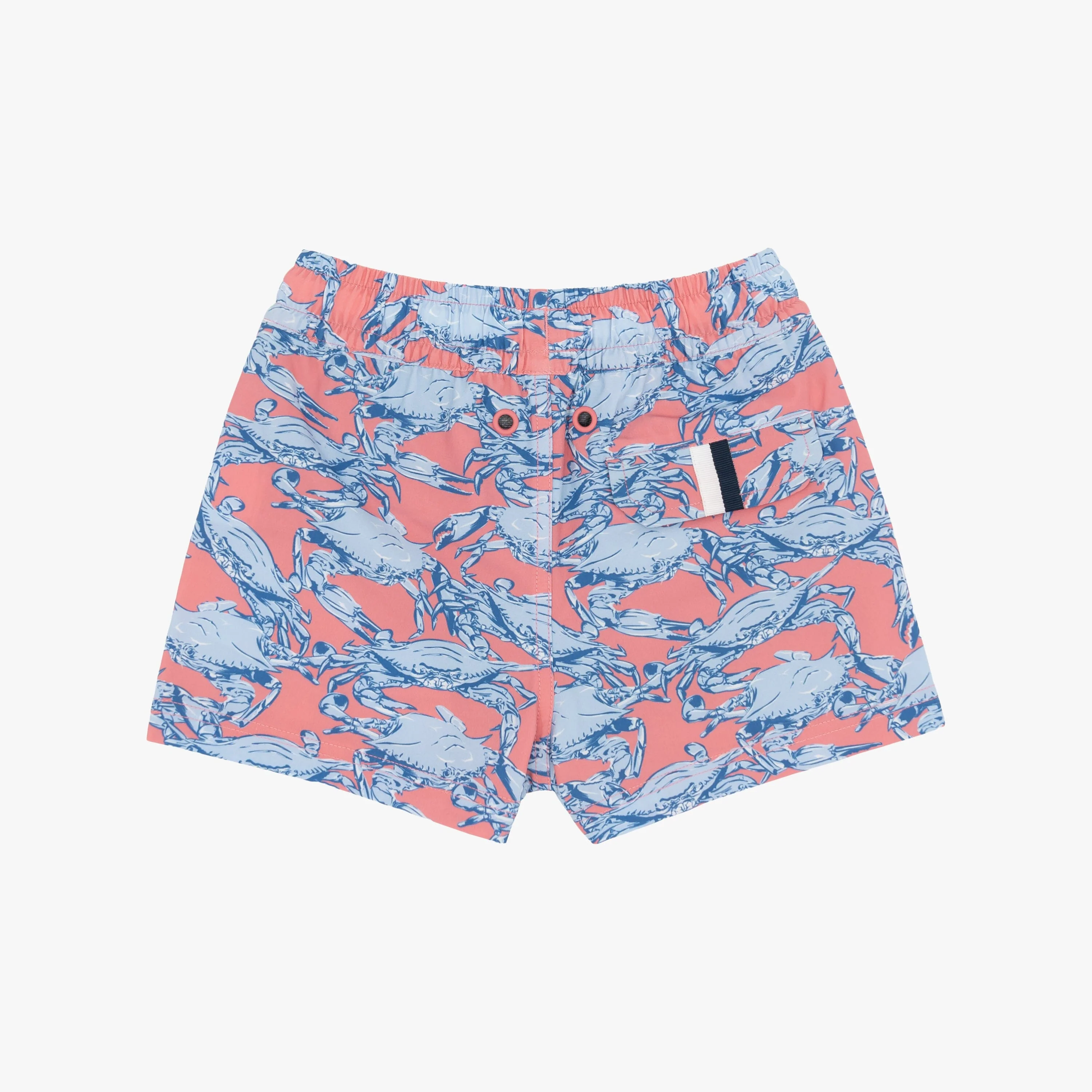 Lil' Medley Swim Trunk | The Claws - Washed Red/Baby Blue - Image 2