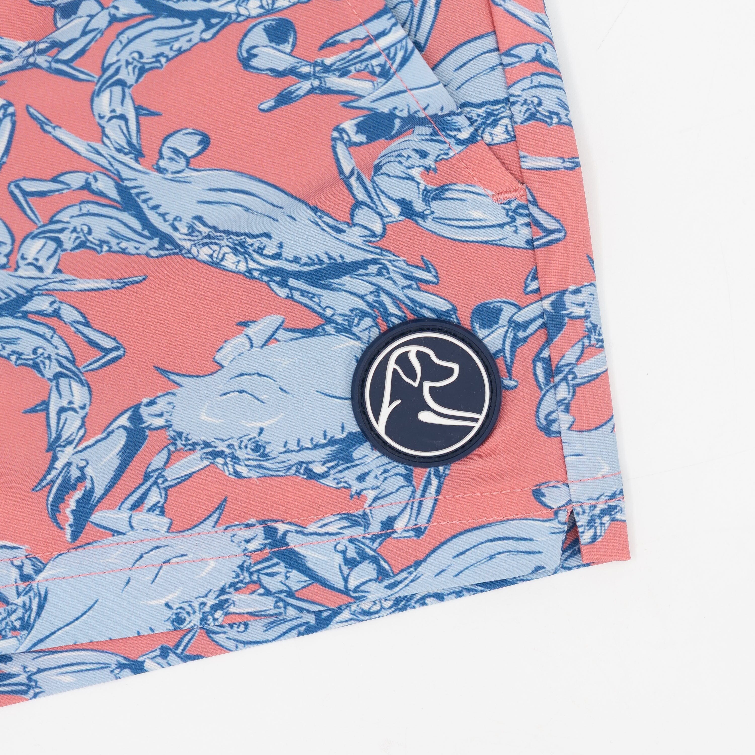 Lil' Medley Swim Trunk | The Claws - Washed Red/Baby Blue - Image 3