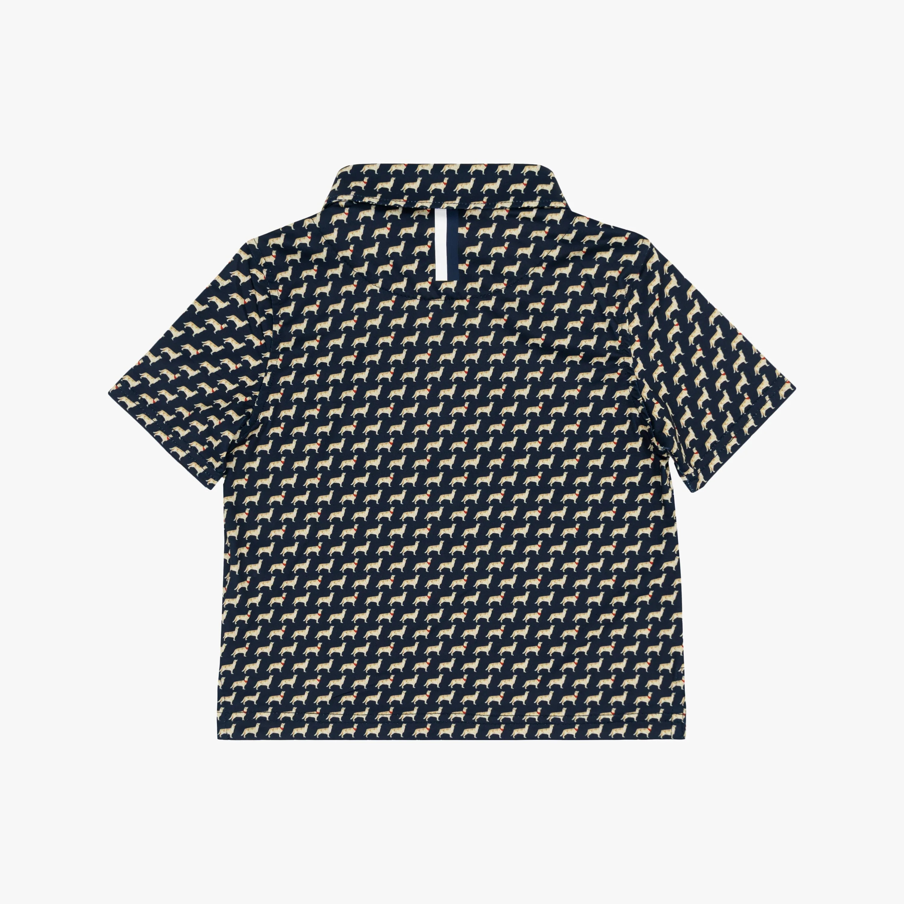 The Lil' Golden Retriever | Performance Polo | The Golden Retriever - Fleet Navy/Autumn Gold - Image 2