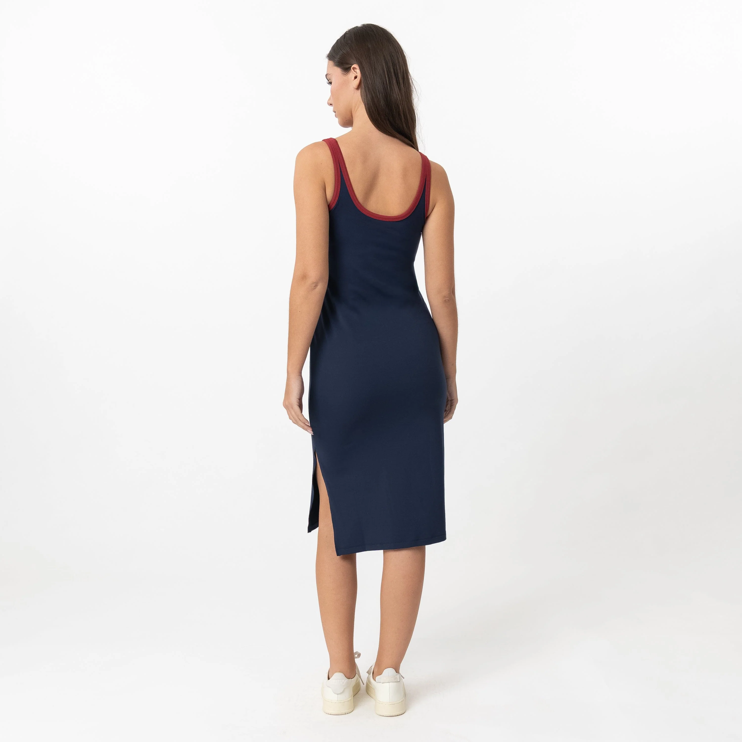 Tempo Midi Dress | Solid - Fleet Navy - Pinot - Image 3