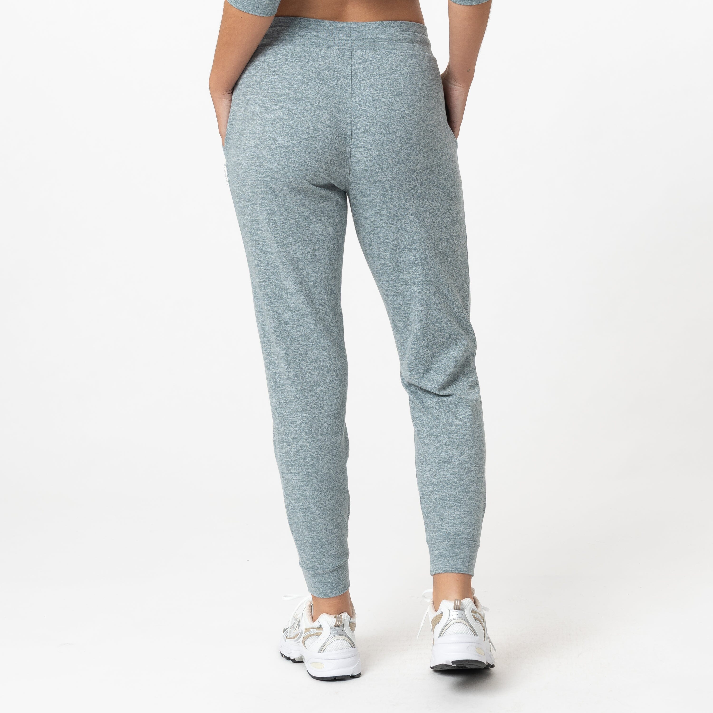 Tempo Performance Jogger | Heather - Jungle Green/White - Image 2
