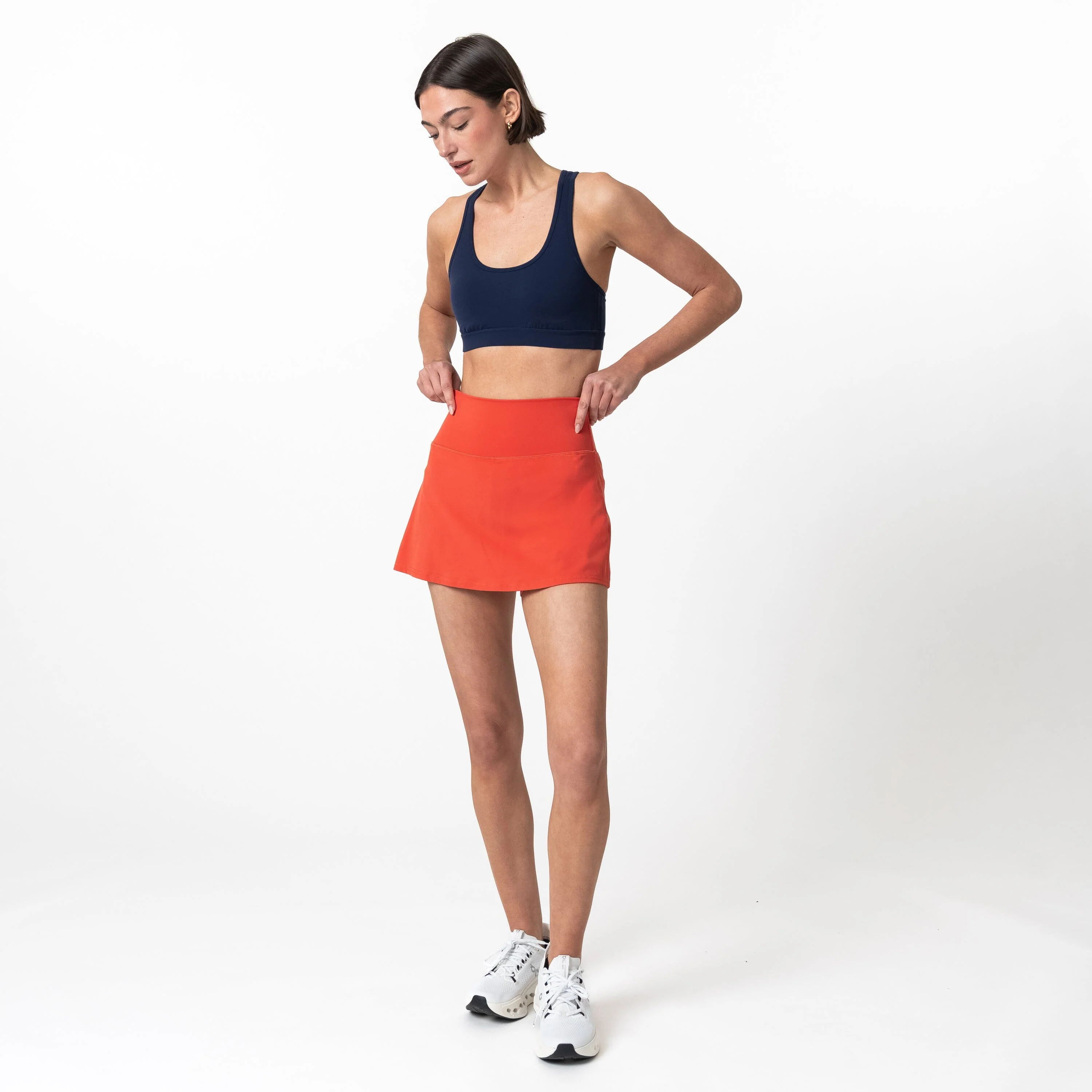 Vista Active Skort | Solid - Poppy Red - Image 8