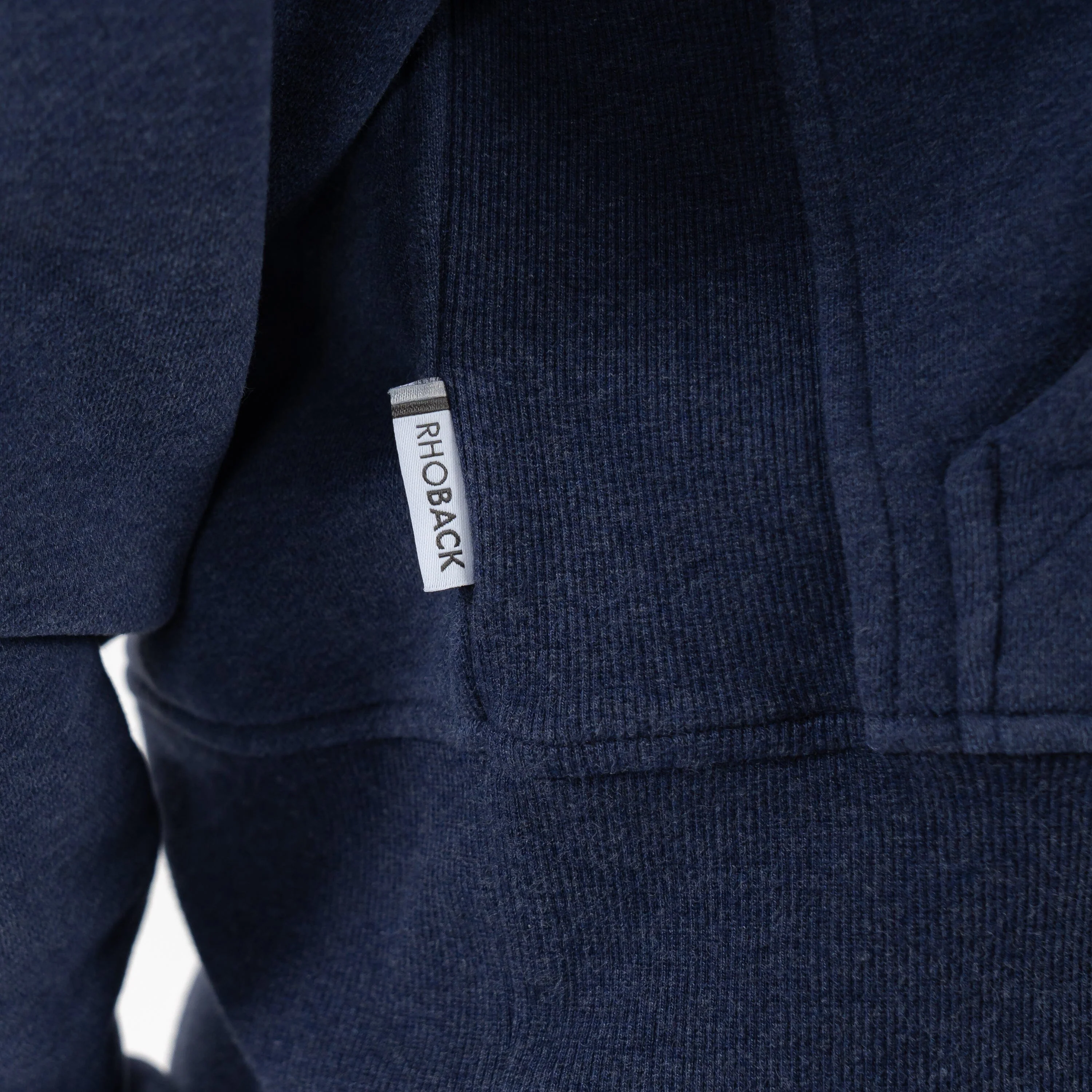 Clarity Collegiate Half-Zip Hoodie - Michigan National Champions | Heather - Fleet Navy - MICH CHAMP 1 - Image 4
